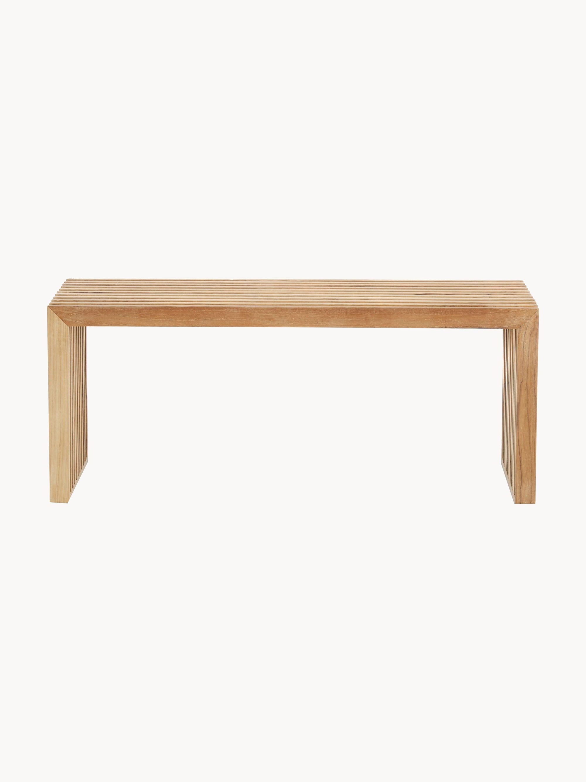 Rib Teak Wood Bench