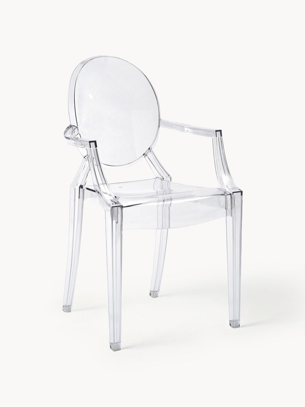 Gallery image 1 - Design Dining Chair Louis Ghost with Armrests