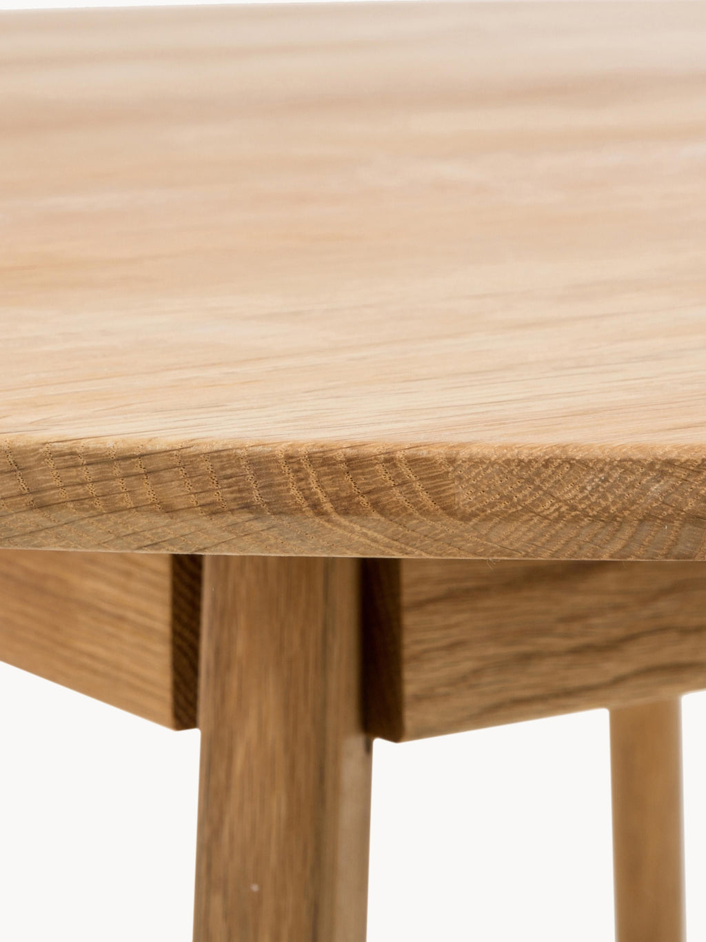 Yumi Round Oak Wood Dining Table, Ø 115 cm