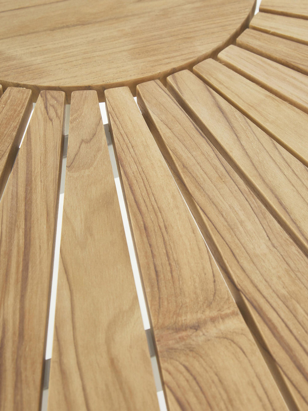 Ellen Round Garden Table with Teak Wood Top, Various Sizes