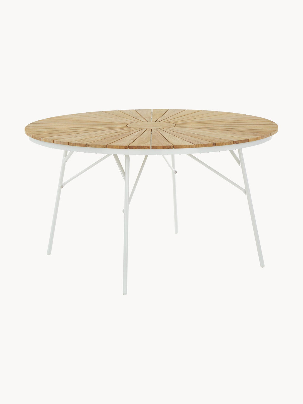 Ellen Round Garden Table with Teak Wood Top, Various Sizes