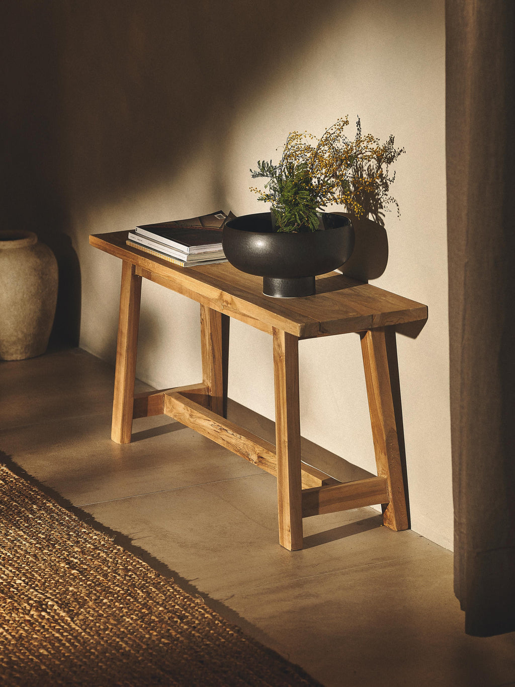 Lawas Teak Wood Bench