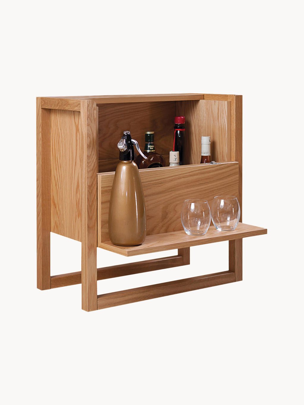 NewEst Oak Wood Mini Bar