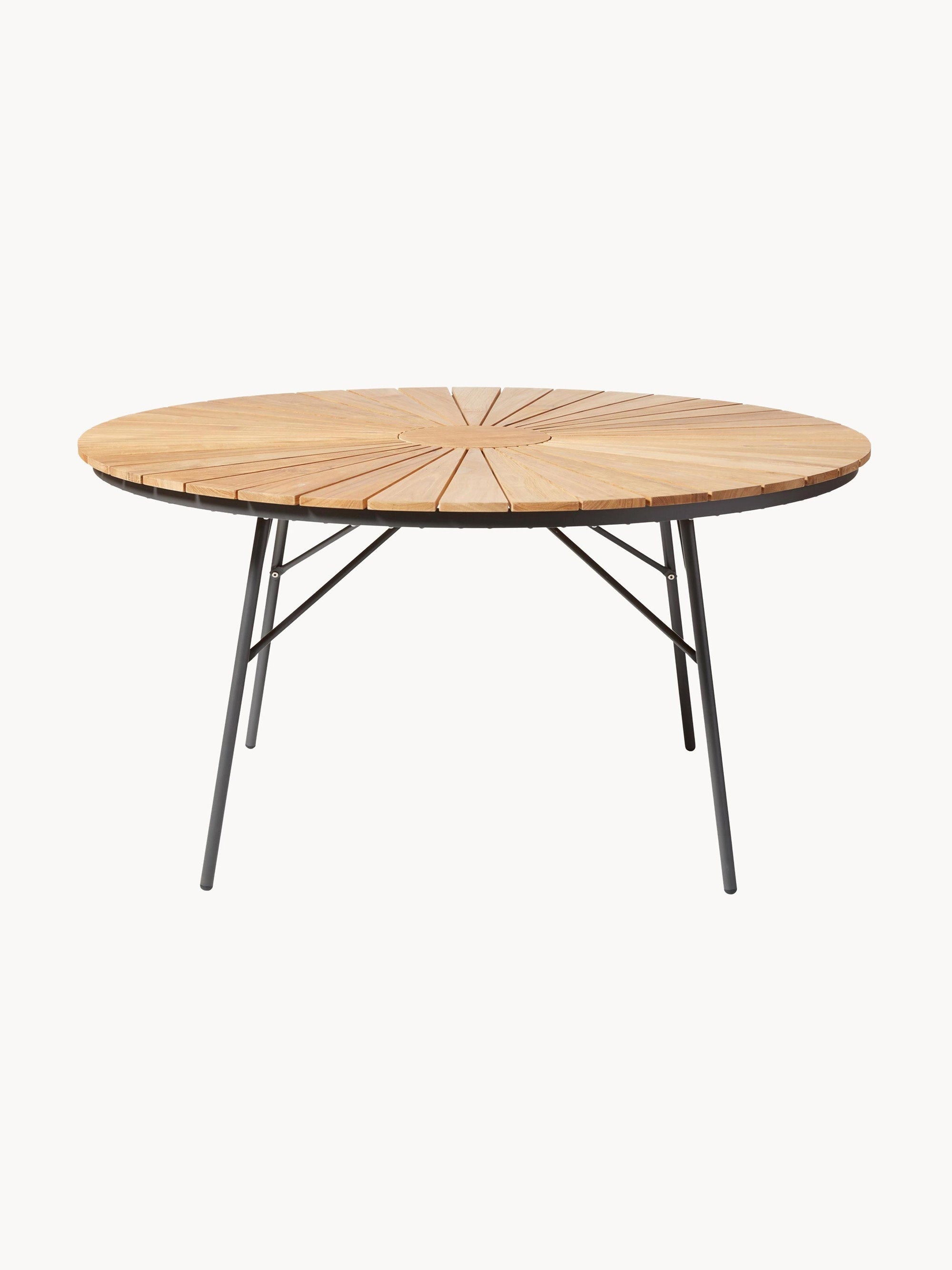 Gallery image 1 - Round Garden Table Ellen with Teak Wood Top, Various Sizes
