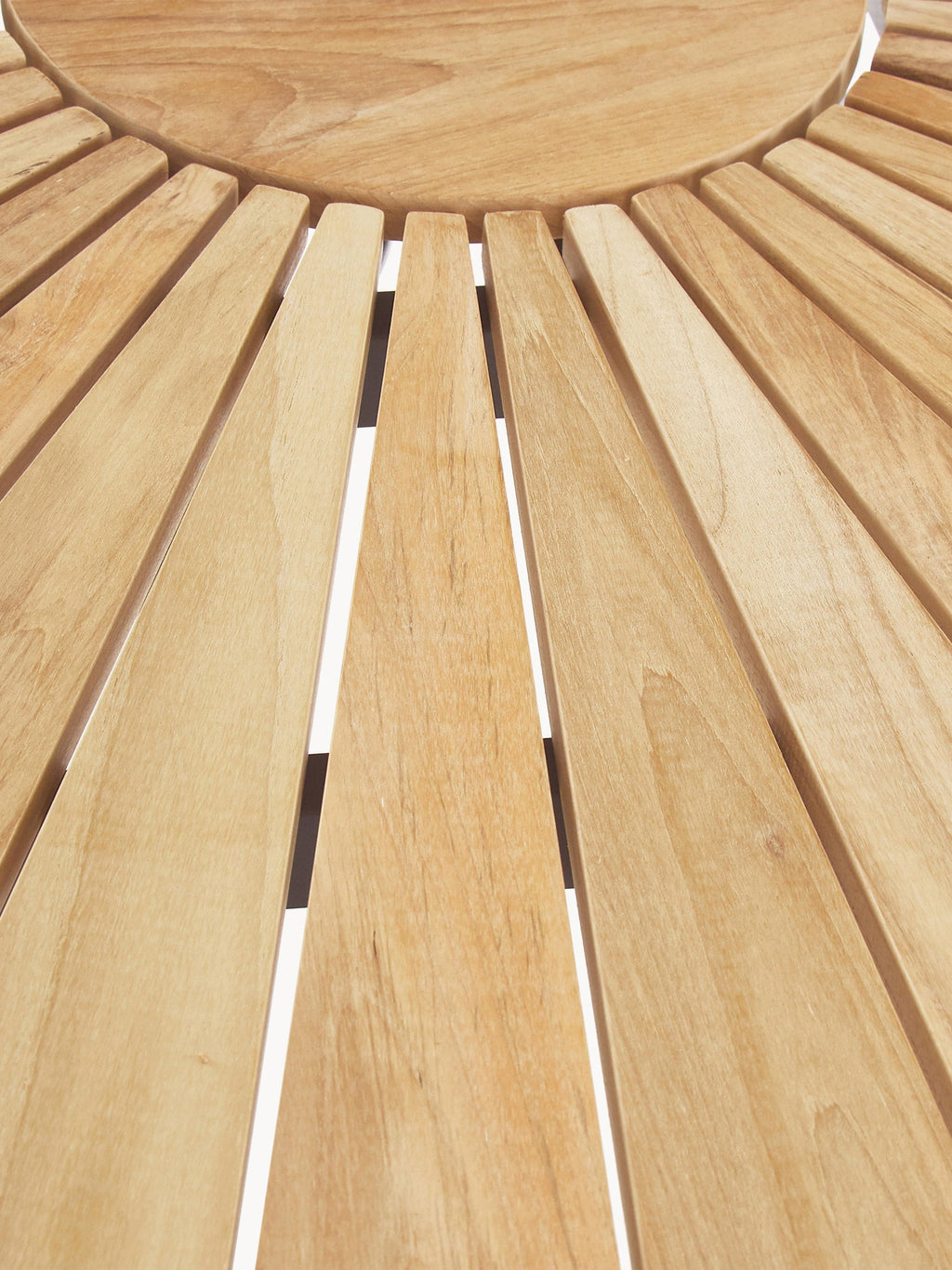 Ellen Round Garden Table with Teak Wood Top, Various Sizes