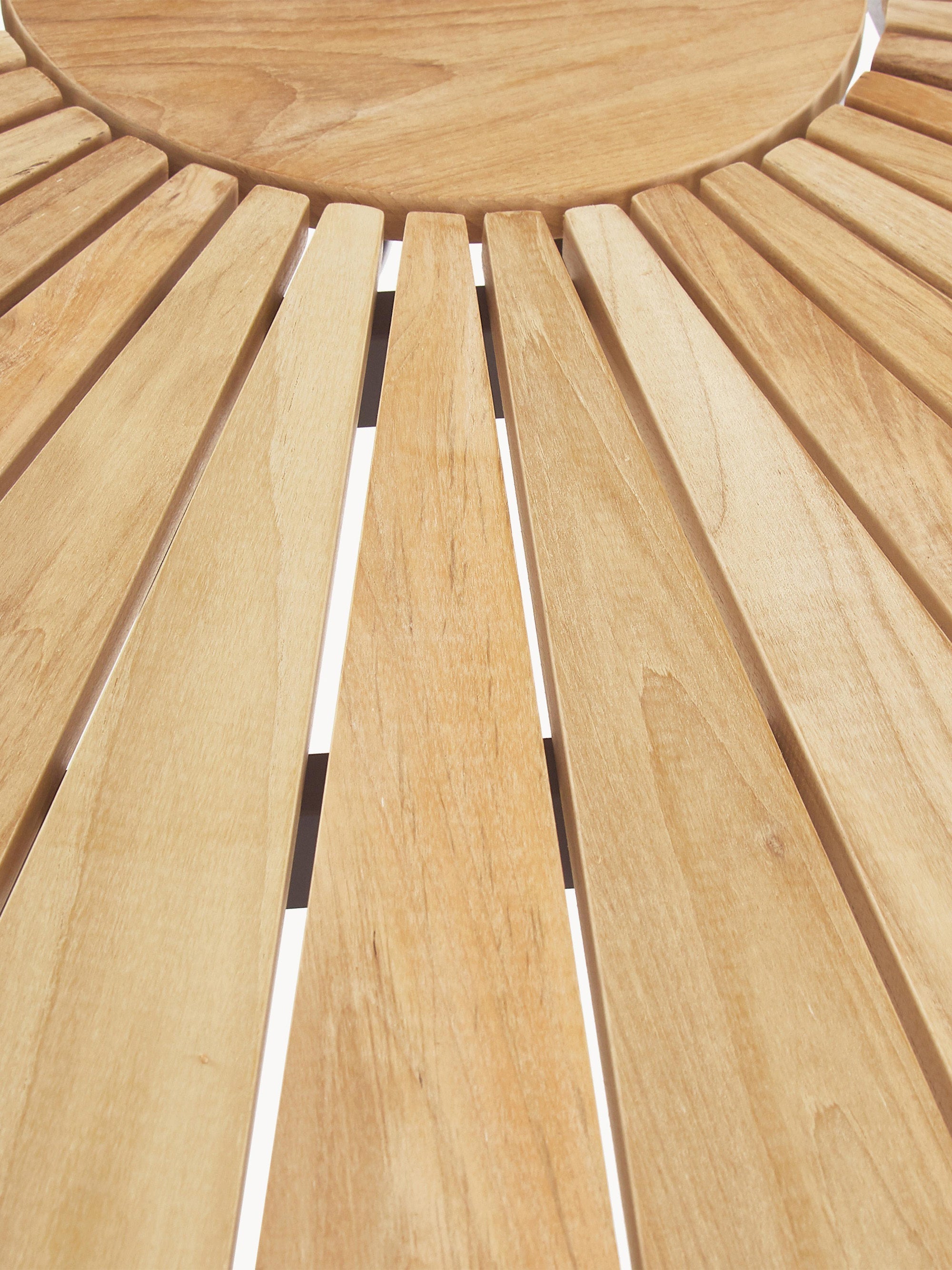 Ellen Round Garden Table with Teak Wood Top, Various Sizes