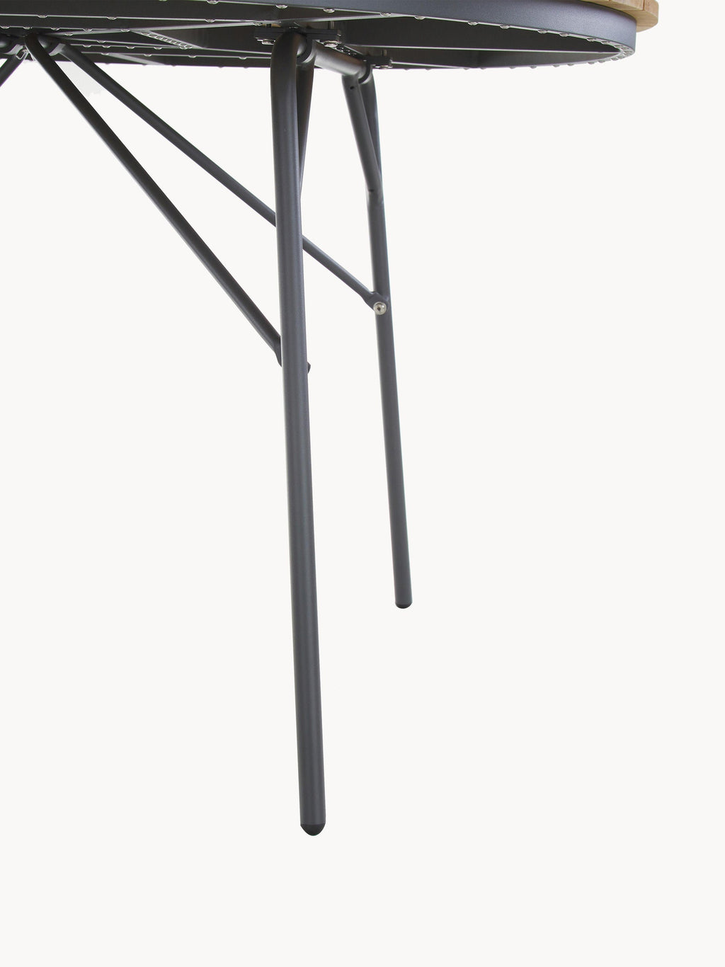 Ellen Round Garden Table with Teak Wood Top, Various Sizes