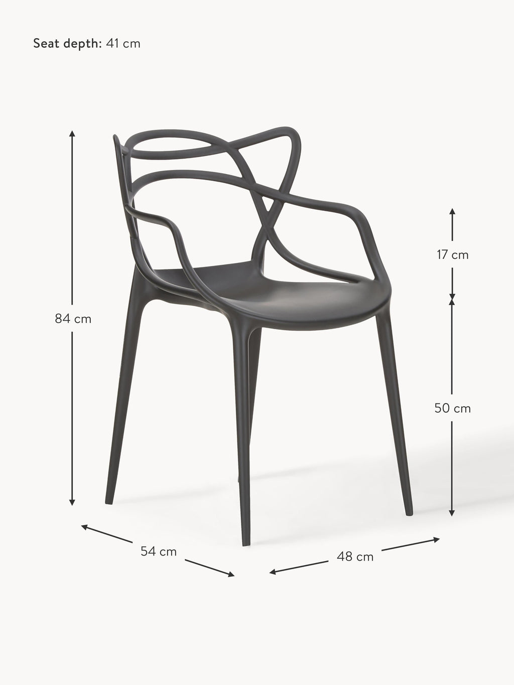 Masters Dining Chairs with Armrests, Set of 2