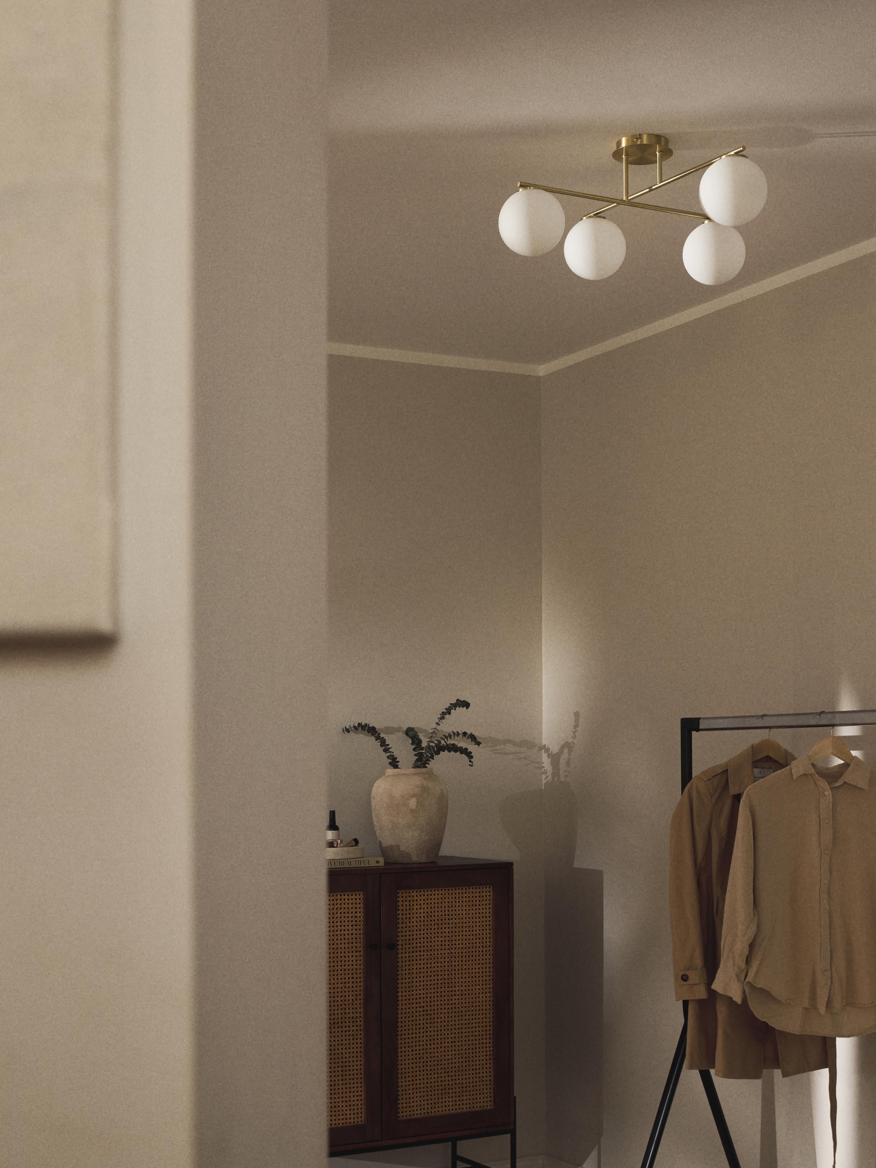 Atlanta Opal Glass Ceiling Lamp