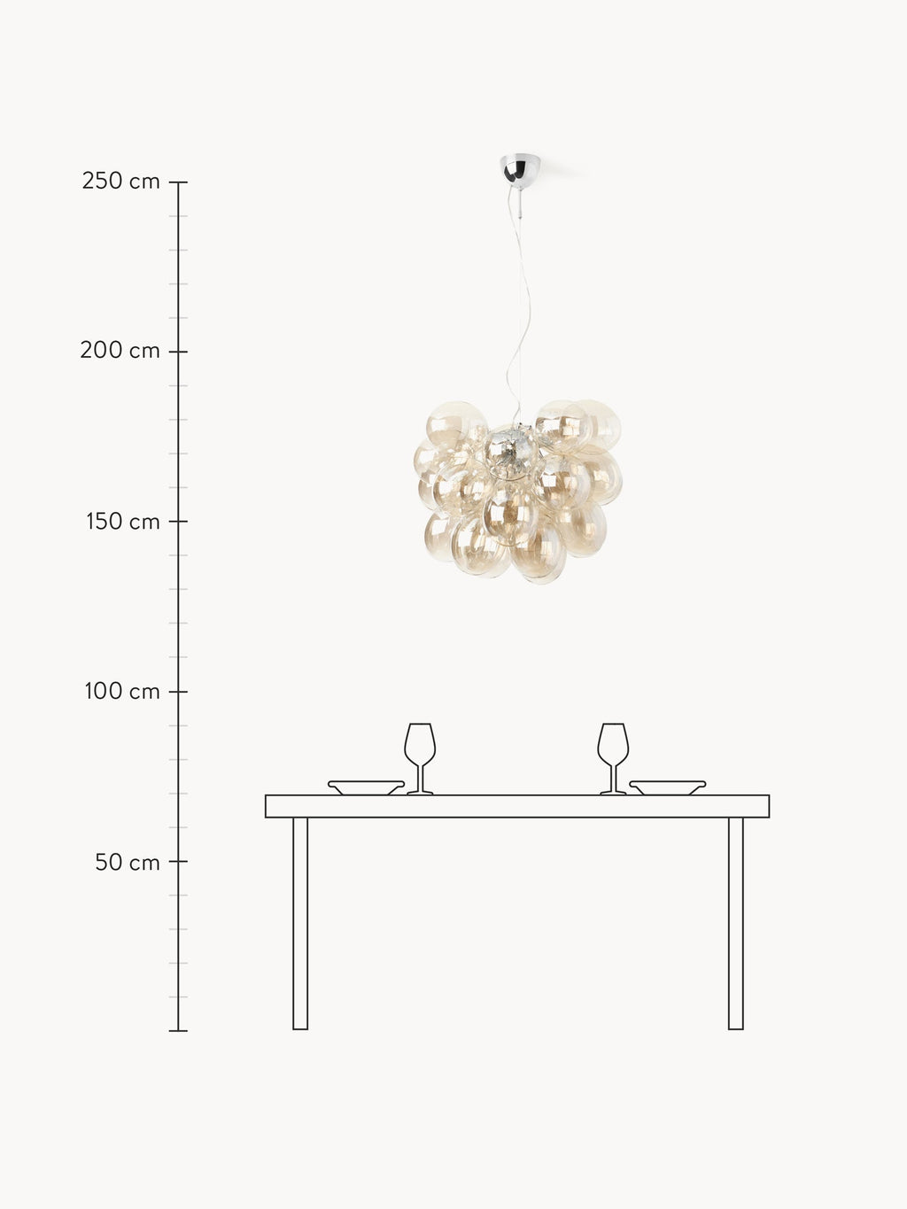 Mouth-Blown LED Pendant Light Gross