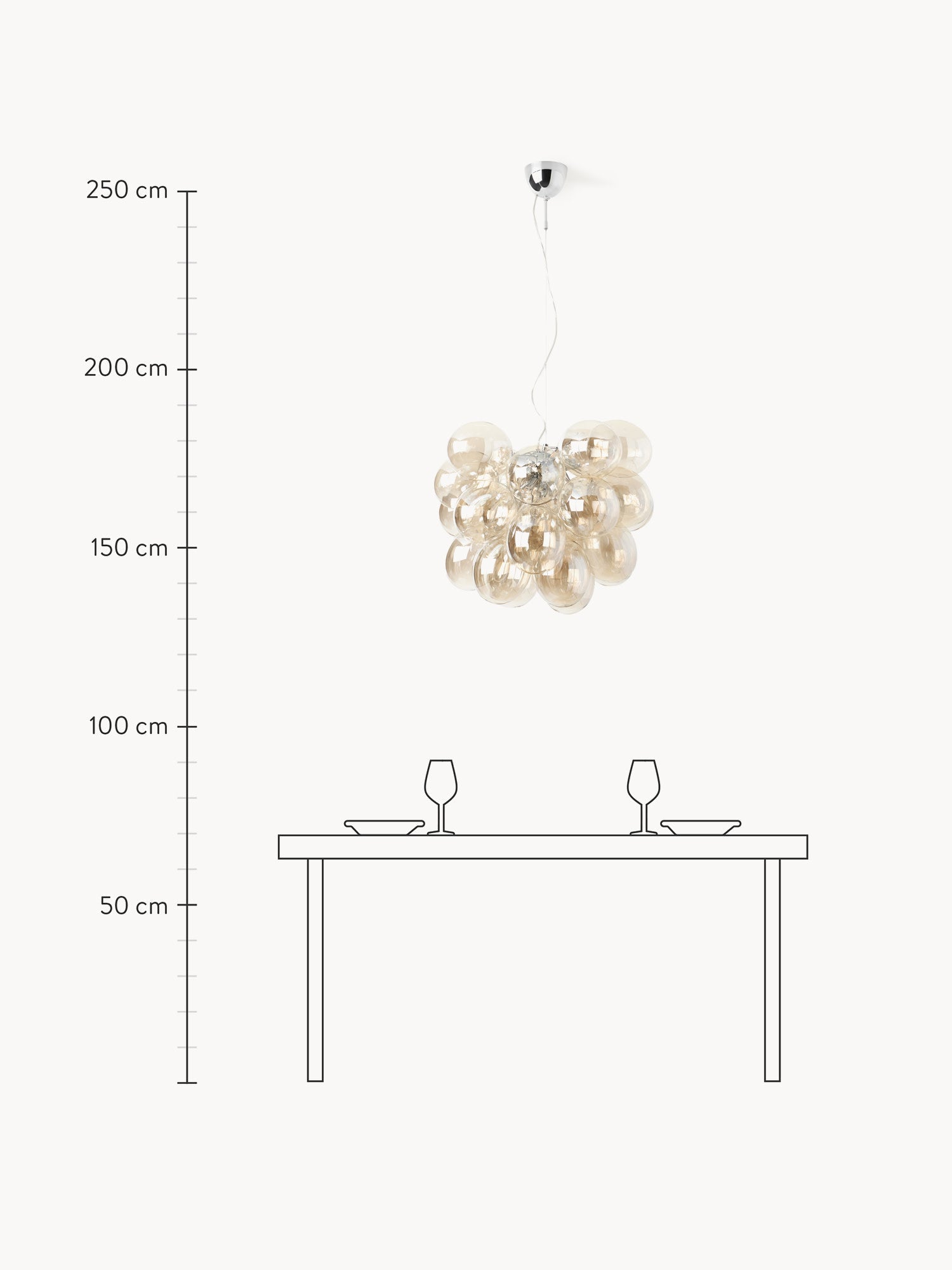 Mouth-Blown LED Pendant Light Gross