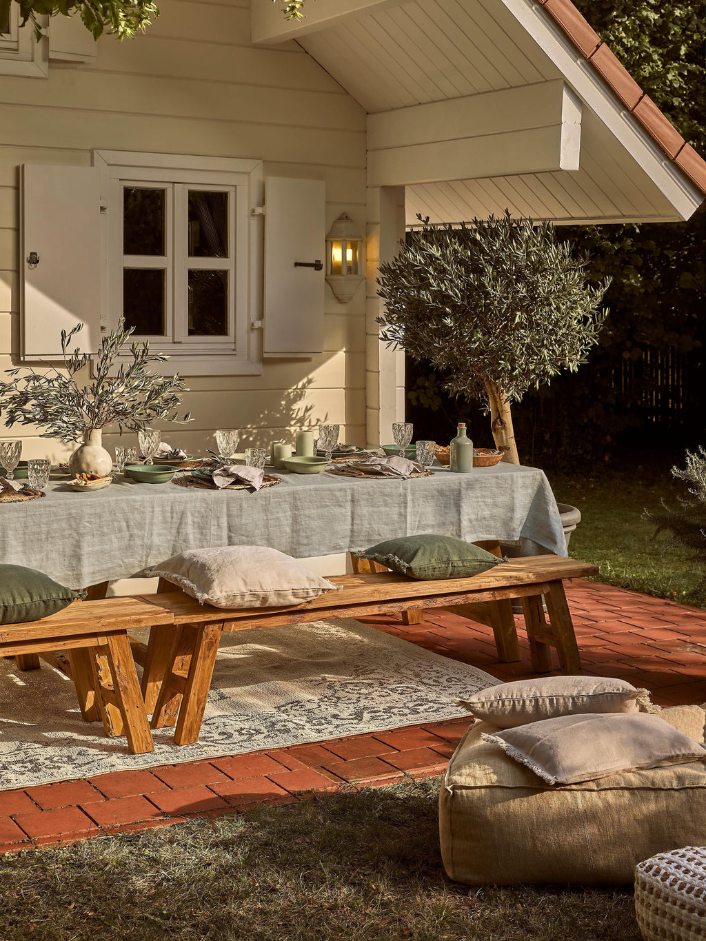 Lawas Teak Wood Bench
