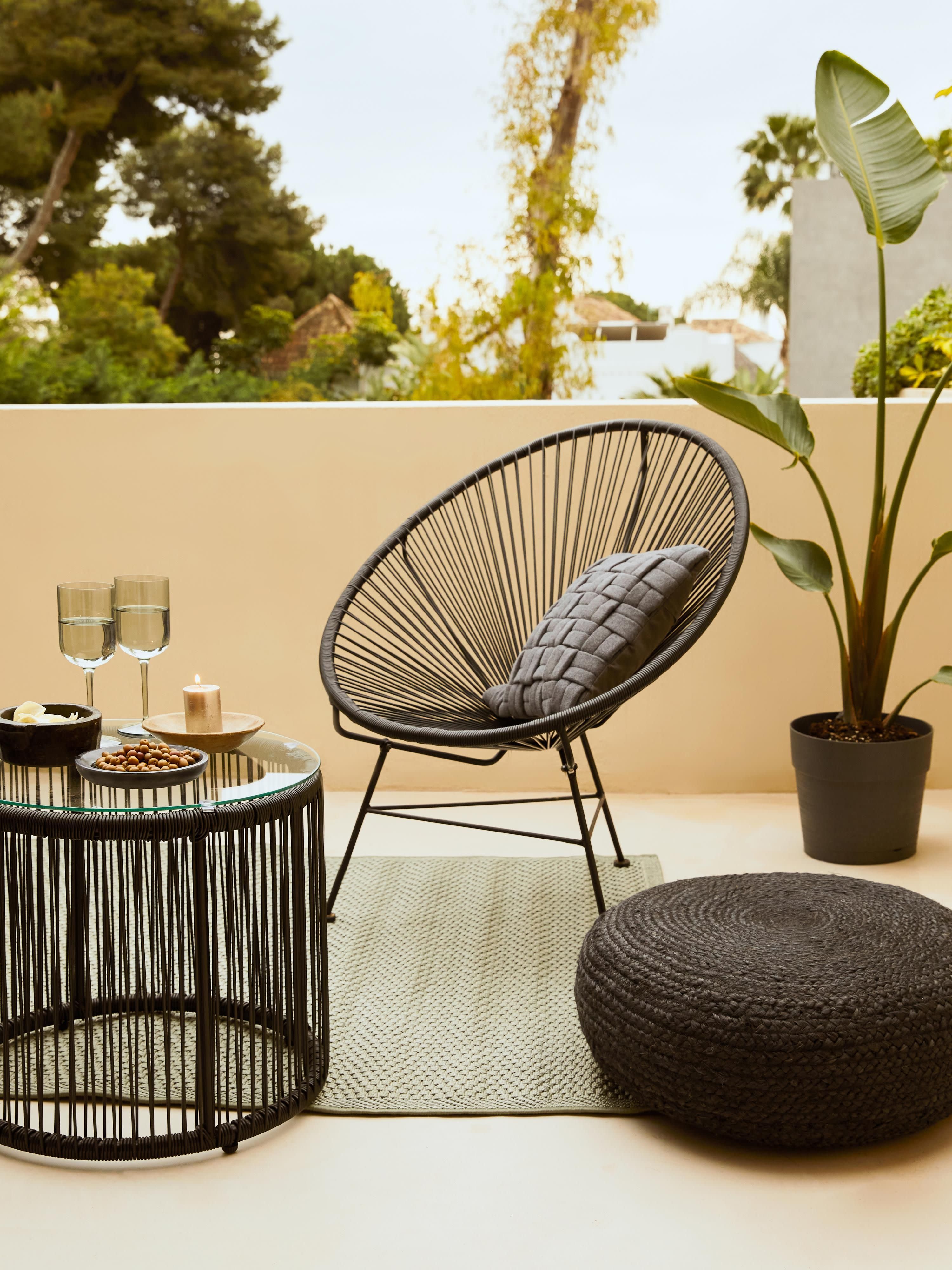 Bahia Plastic Wickerwork Lounge Chair