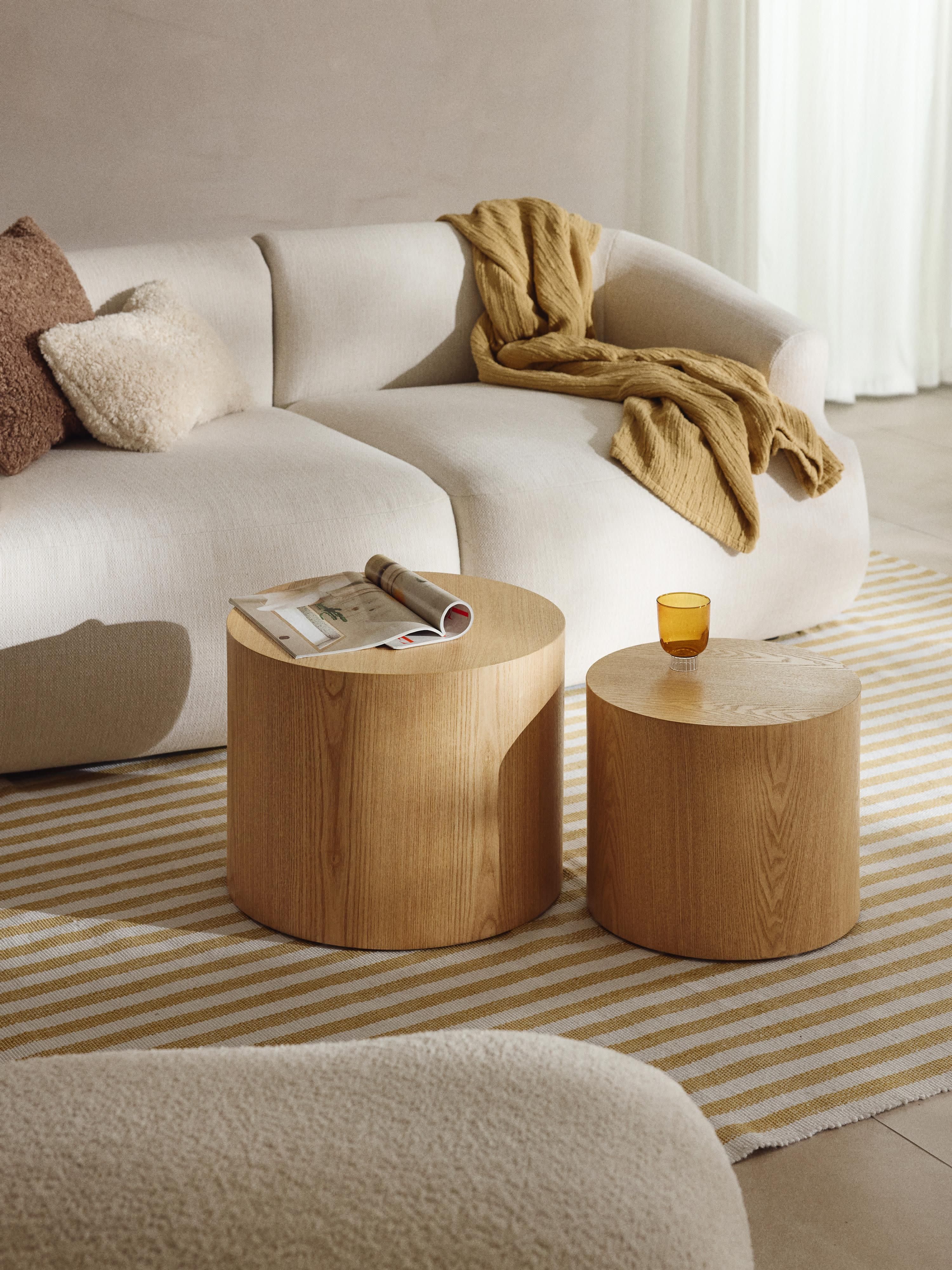 Dan Wooden Coffee Tables, Set of 2