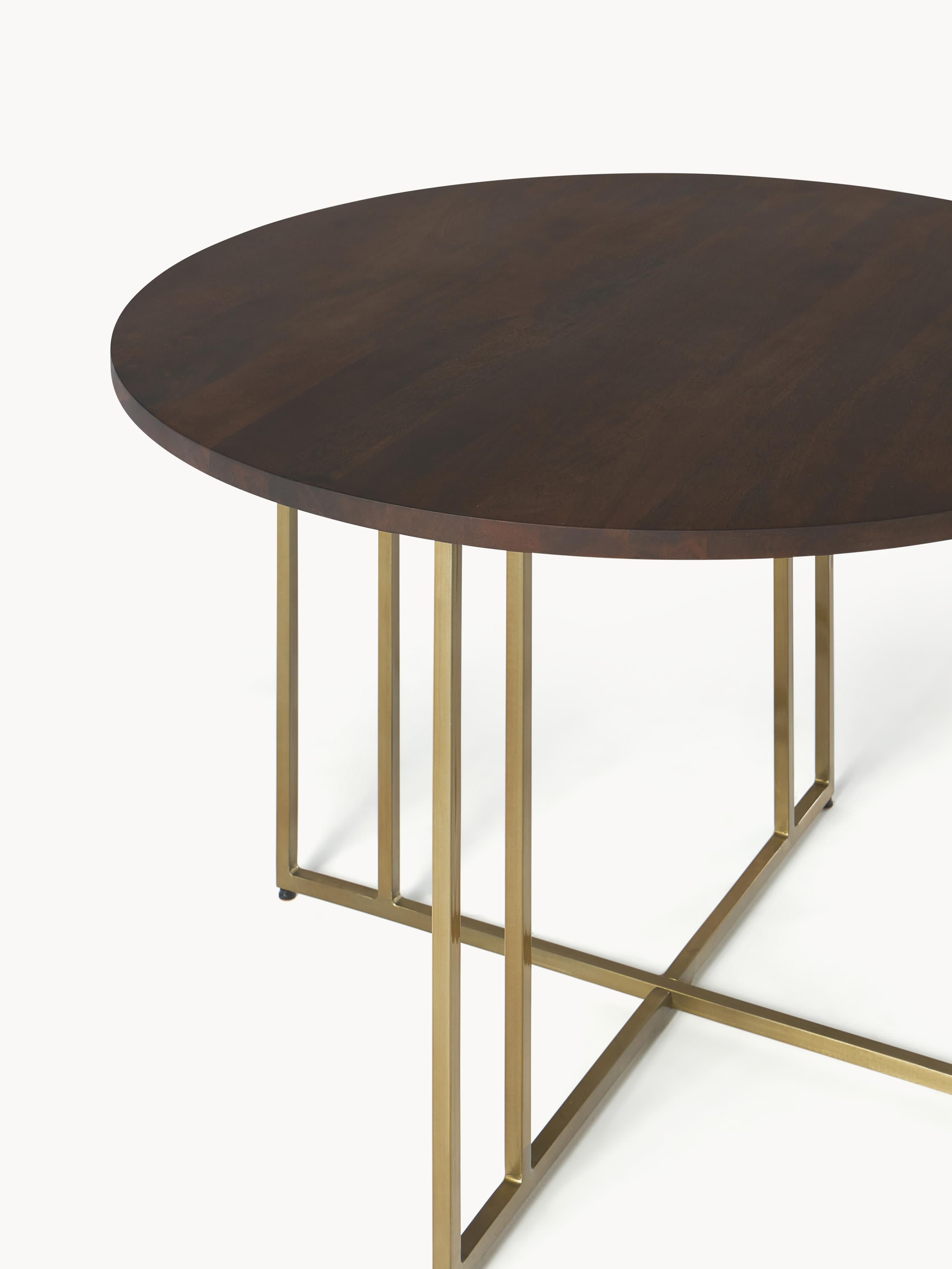 Luca Round Mango Wood Dining Table, in various sizes