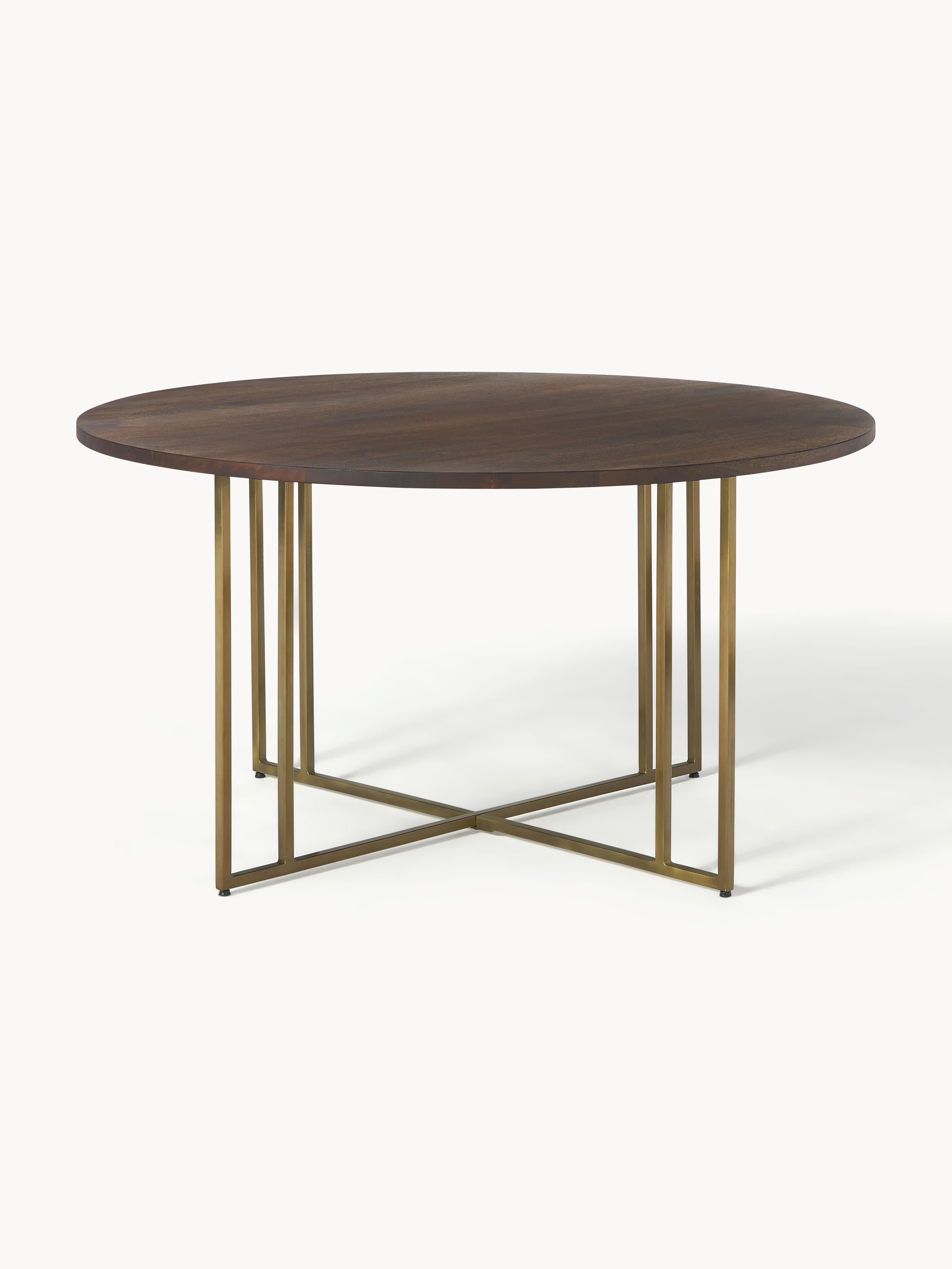 Luca Round Mango Wood Dining Table, in various sizes