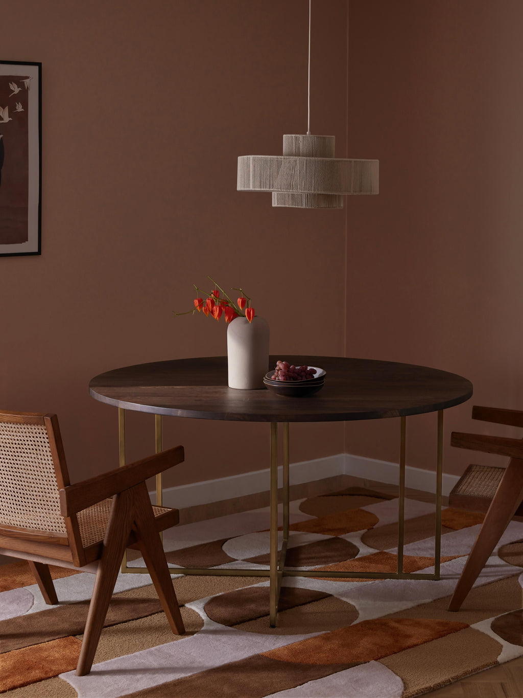 Luca Round Mango Wood Dining Table, in various sizes