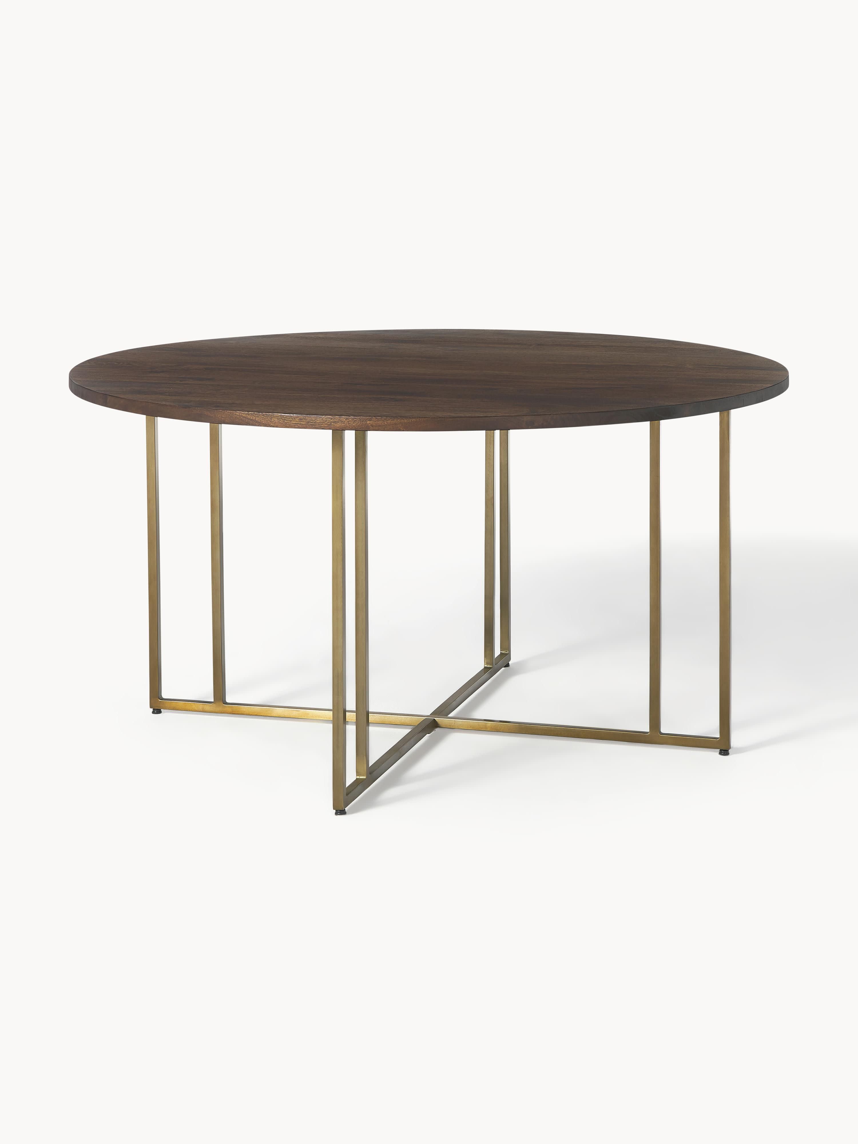 Gallery image 1 - Round Mango Wood Dining Table Luca, in various sizes