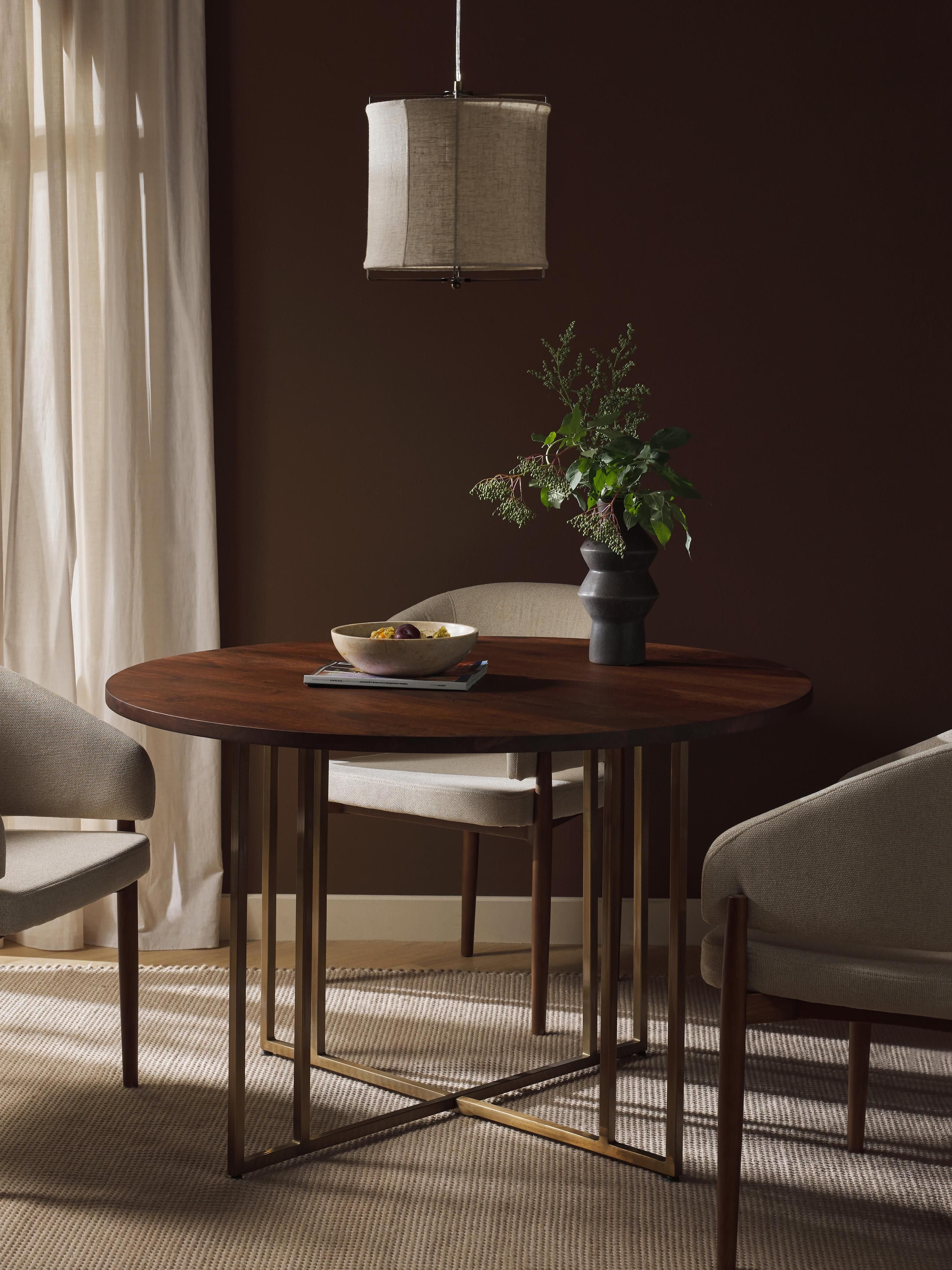 Luca Round Mango Wood Dining Table, in various sizes