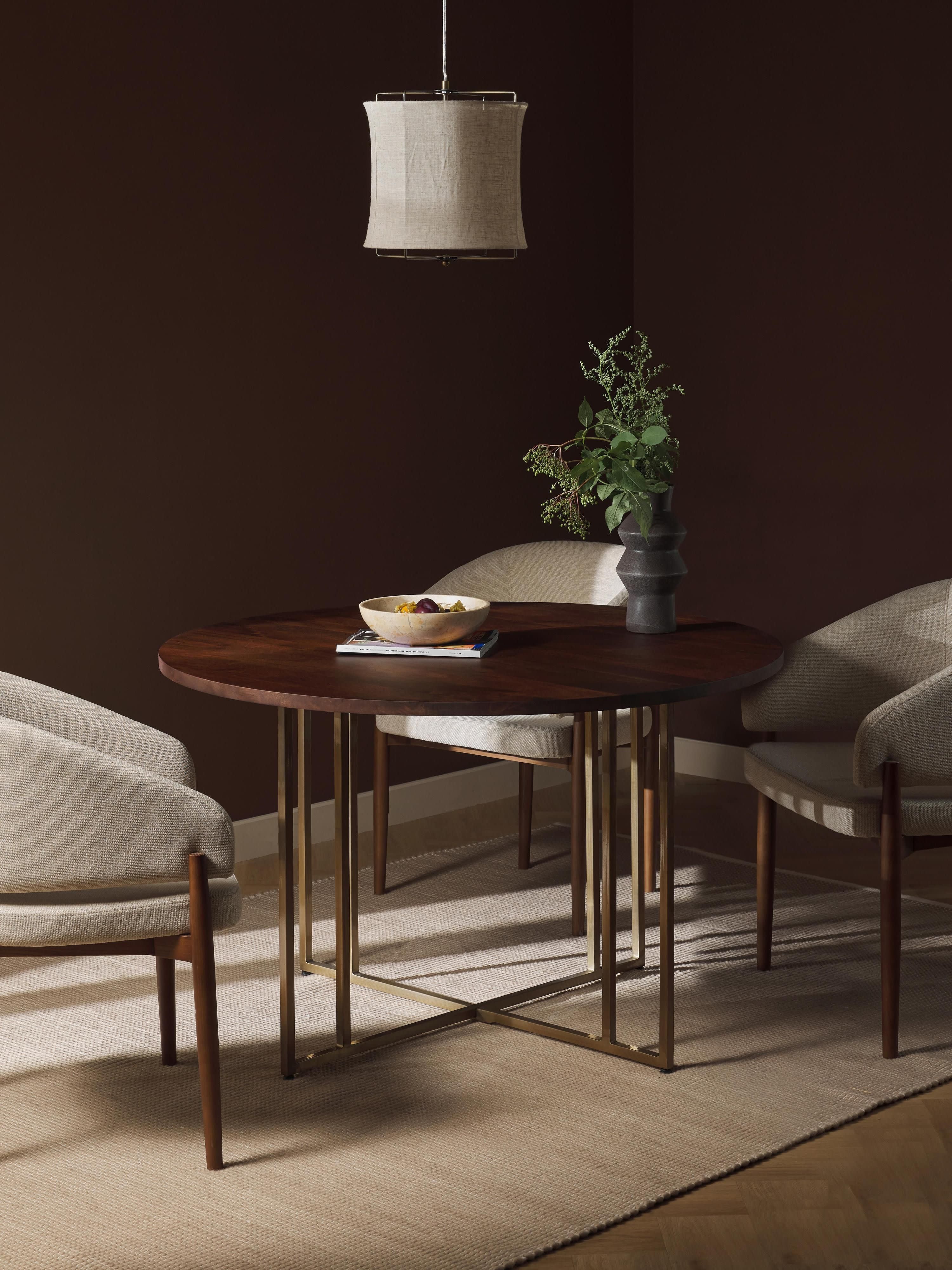 Luca Round Mango Wood Dining Table, in various sizes