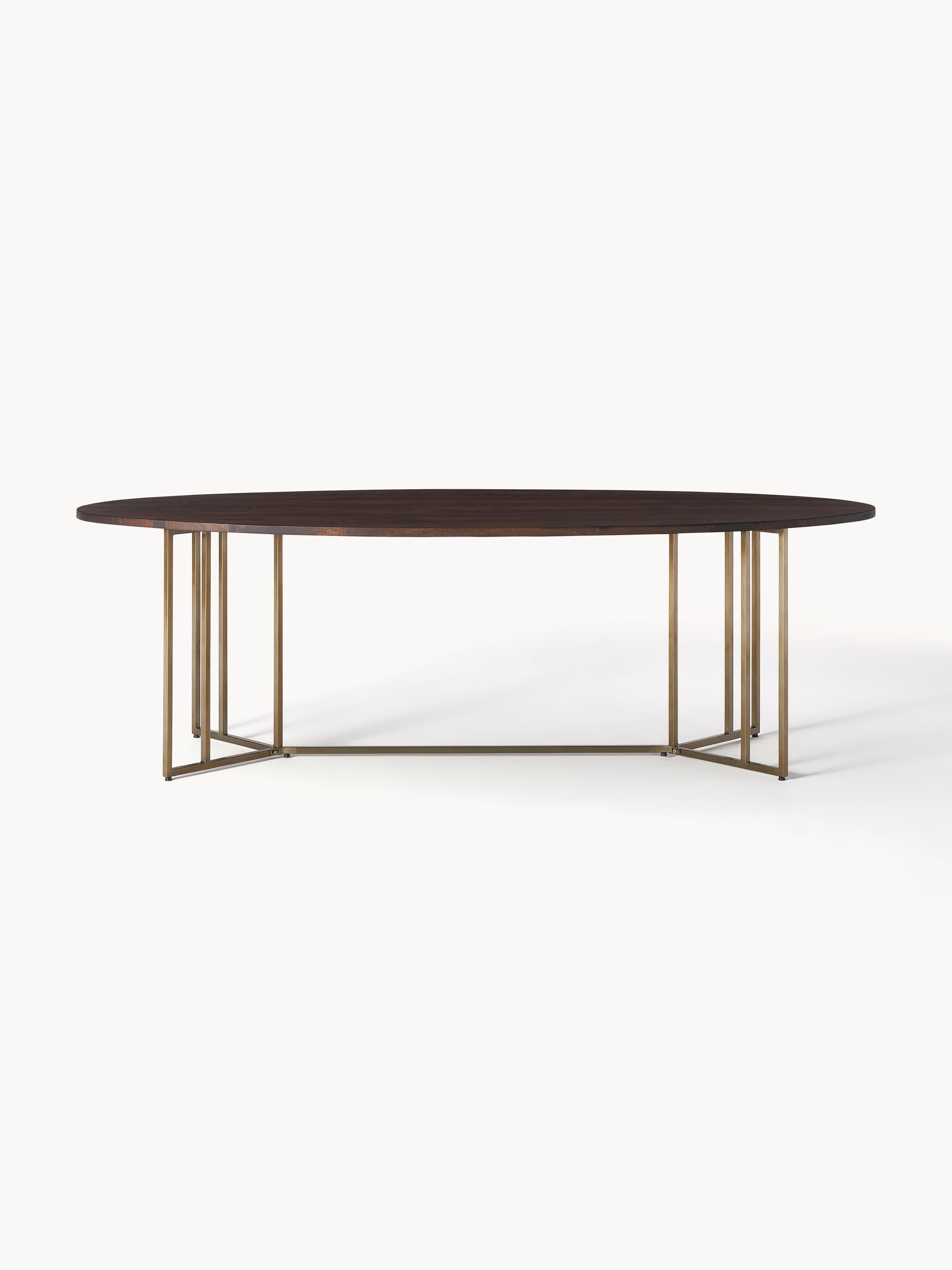 Luca Oval Mango Wood Dining Table, in various sizes