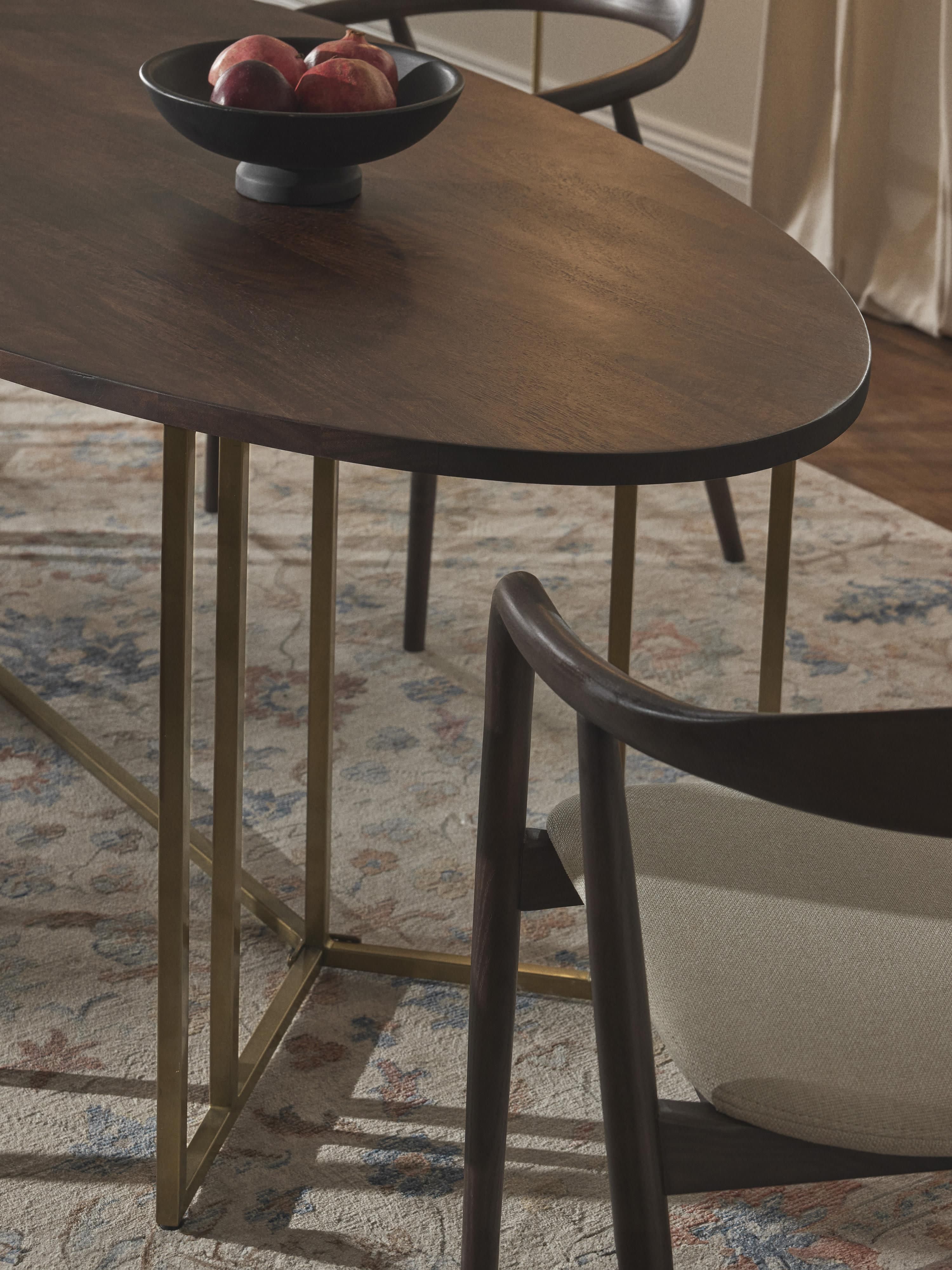 Luca Oval Mango Wood Dining Table, in various sizes