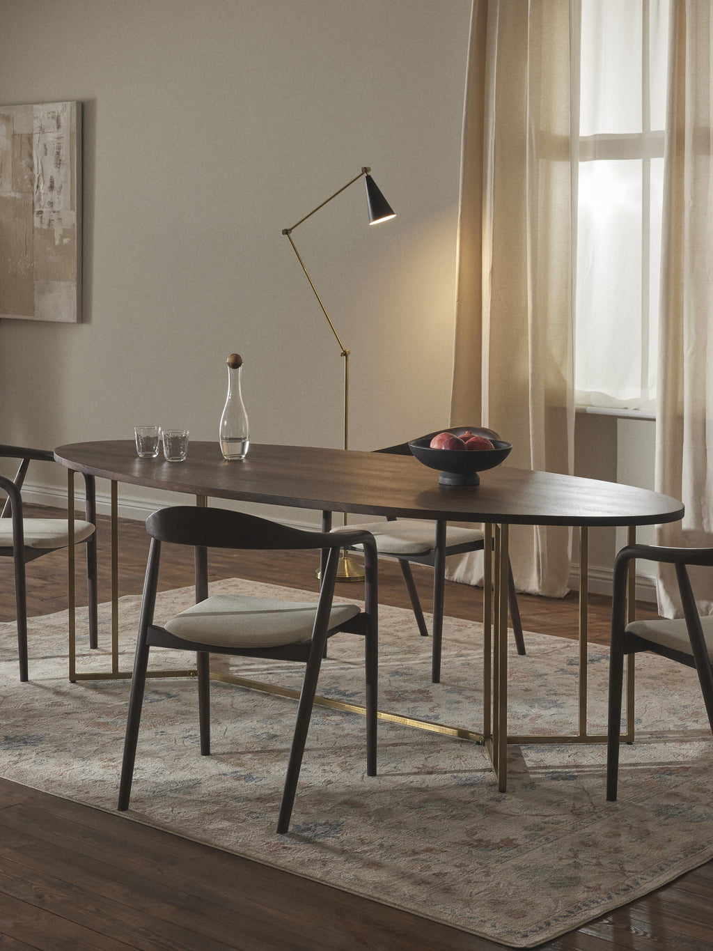 Luca Oval Mango Wood Dining Table, in various sizes