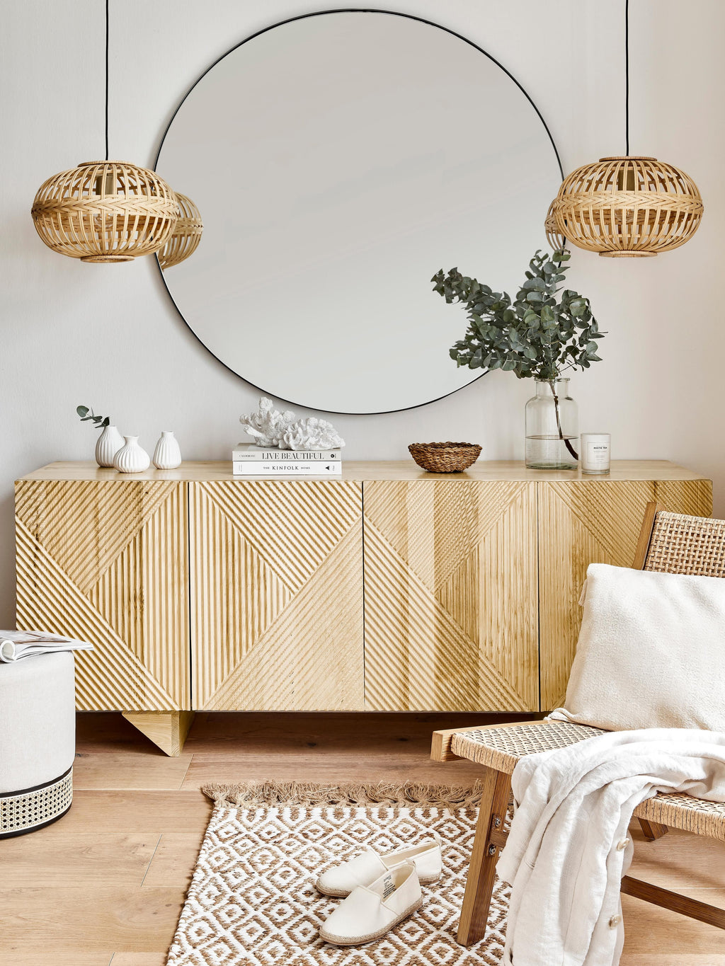 Louis Ash Wood Sideboard