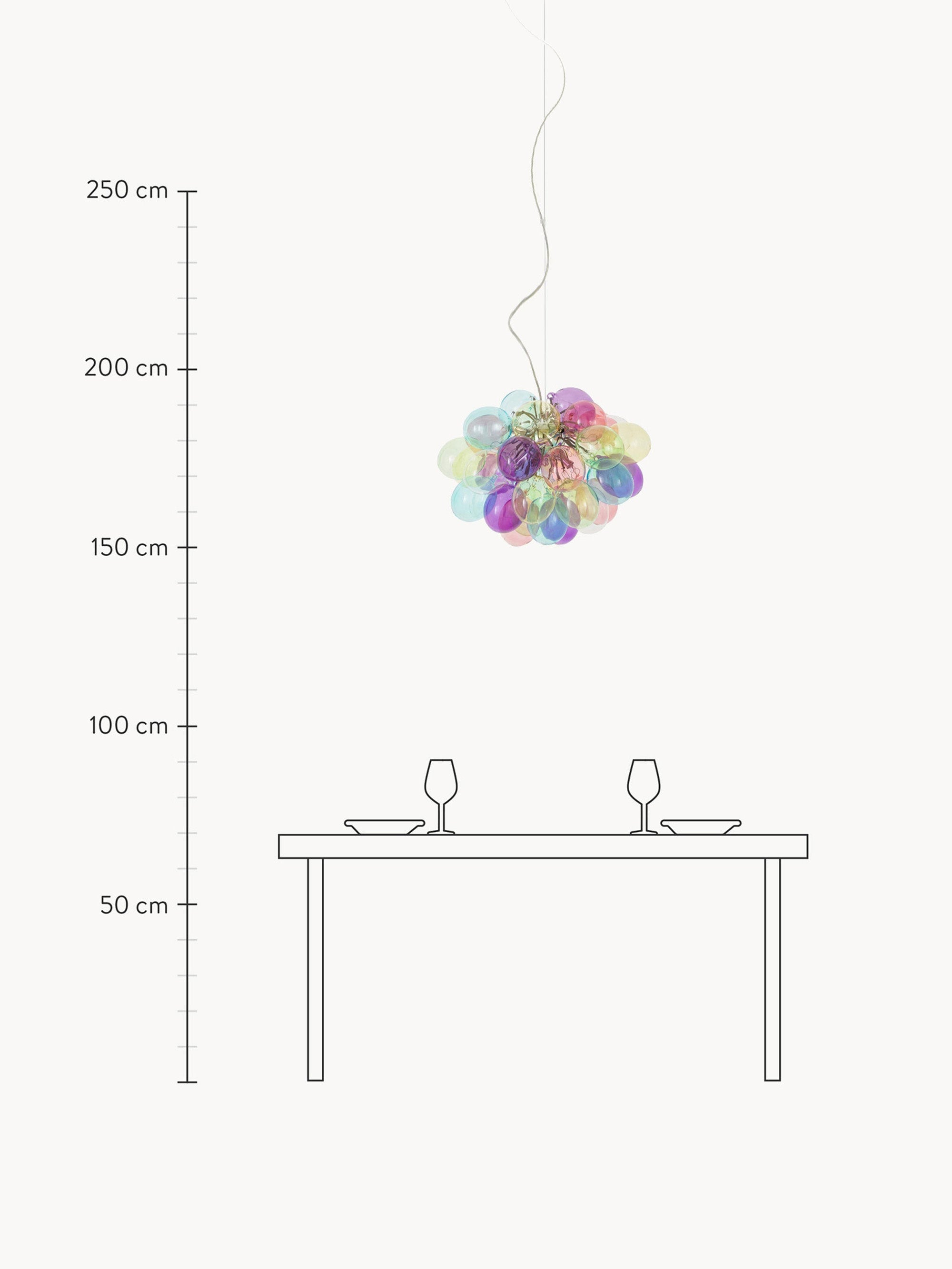 Gross Mouth-Blown LED Pendant Light