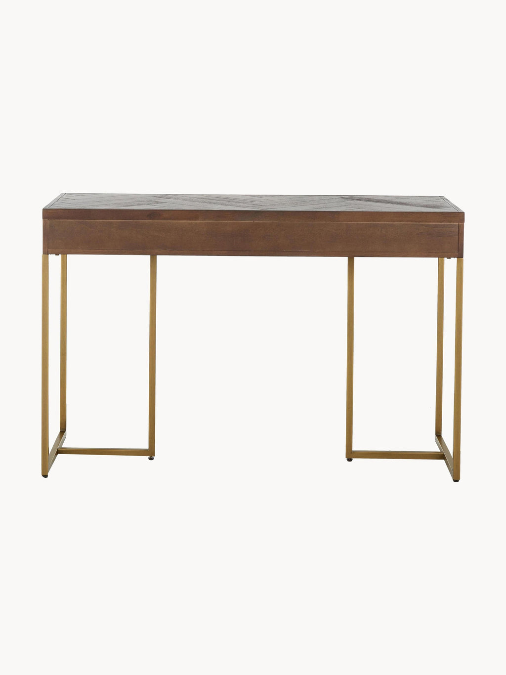 Class Herringbone Console Table with Acacia Wood Veneer