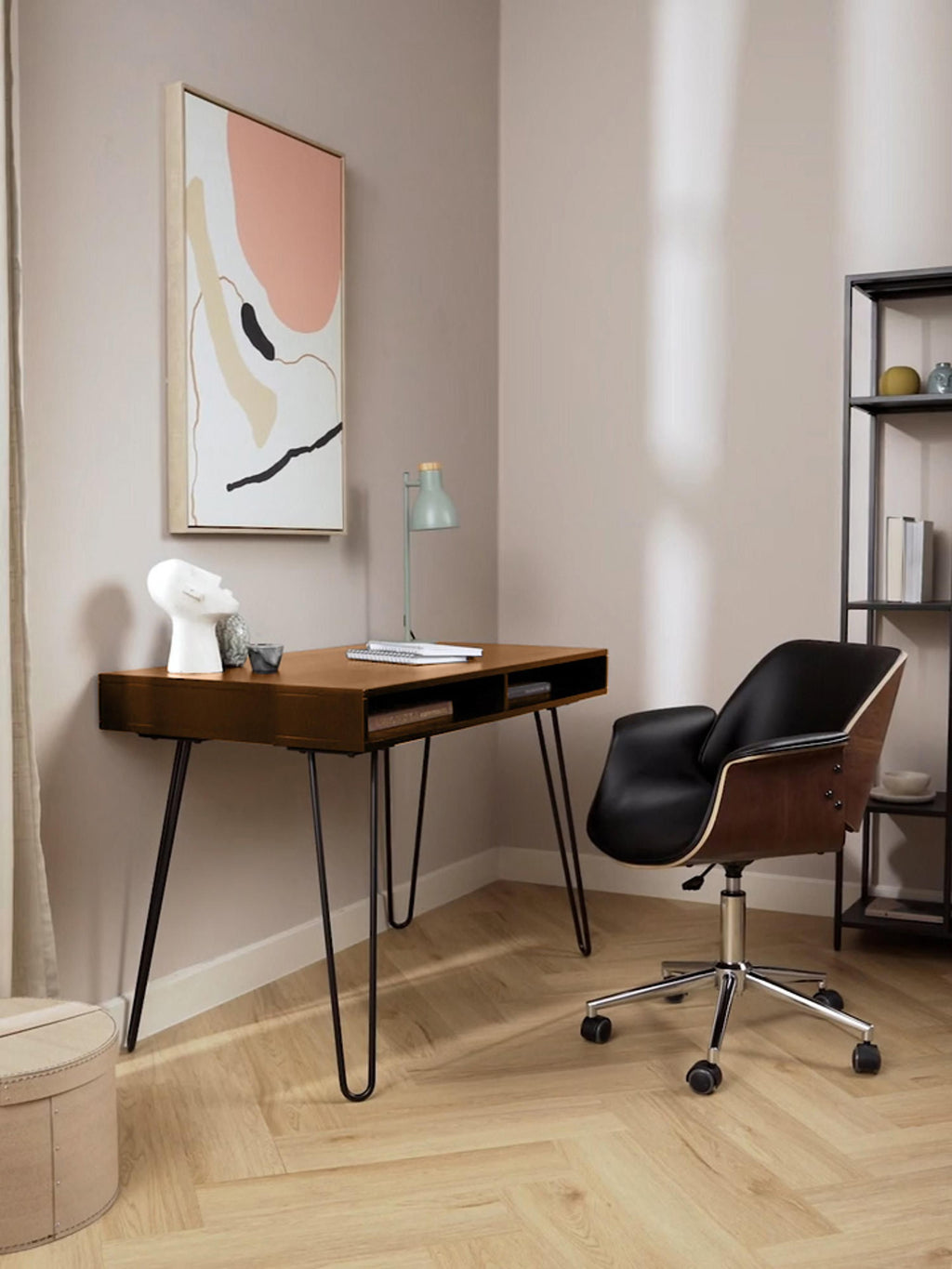 Tova Mango Wood and Metal Desk