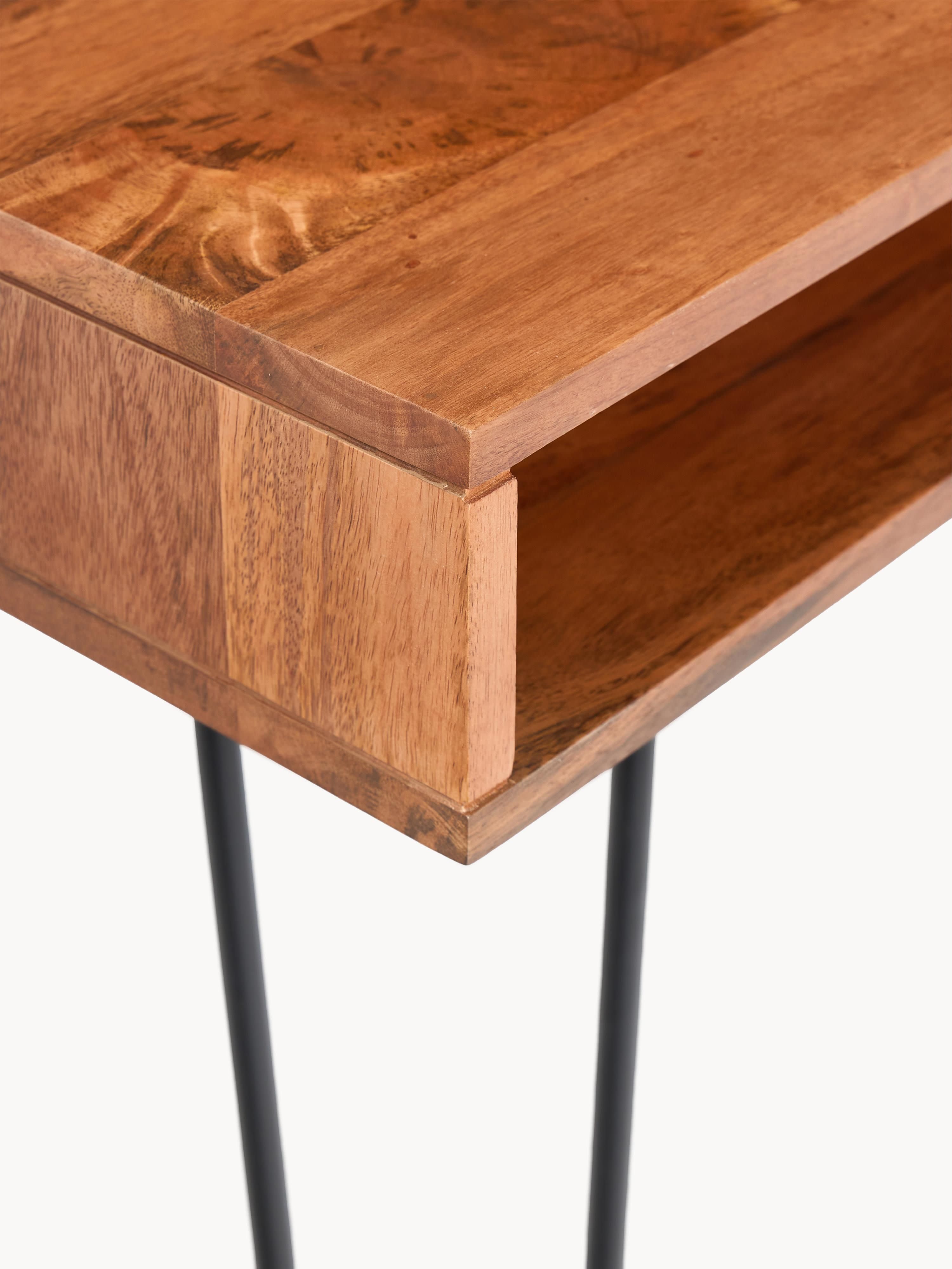 Tova Mango Wood and Metal Desk
