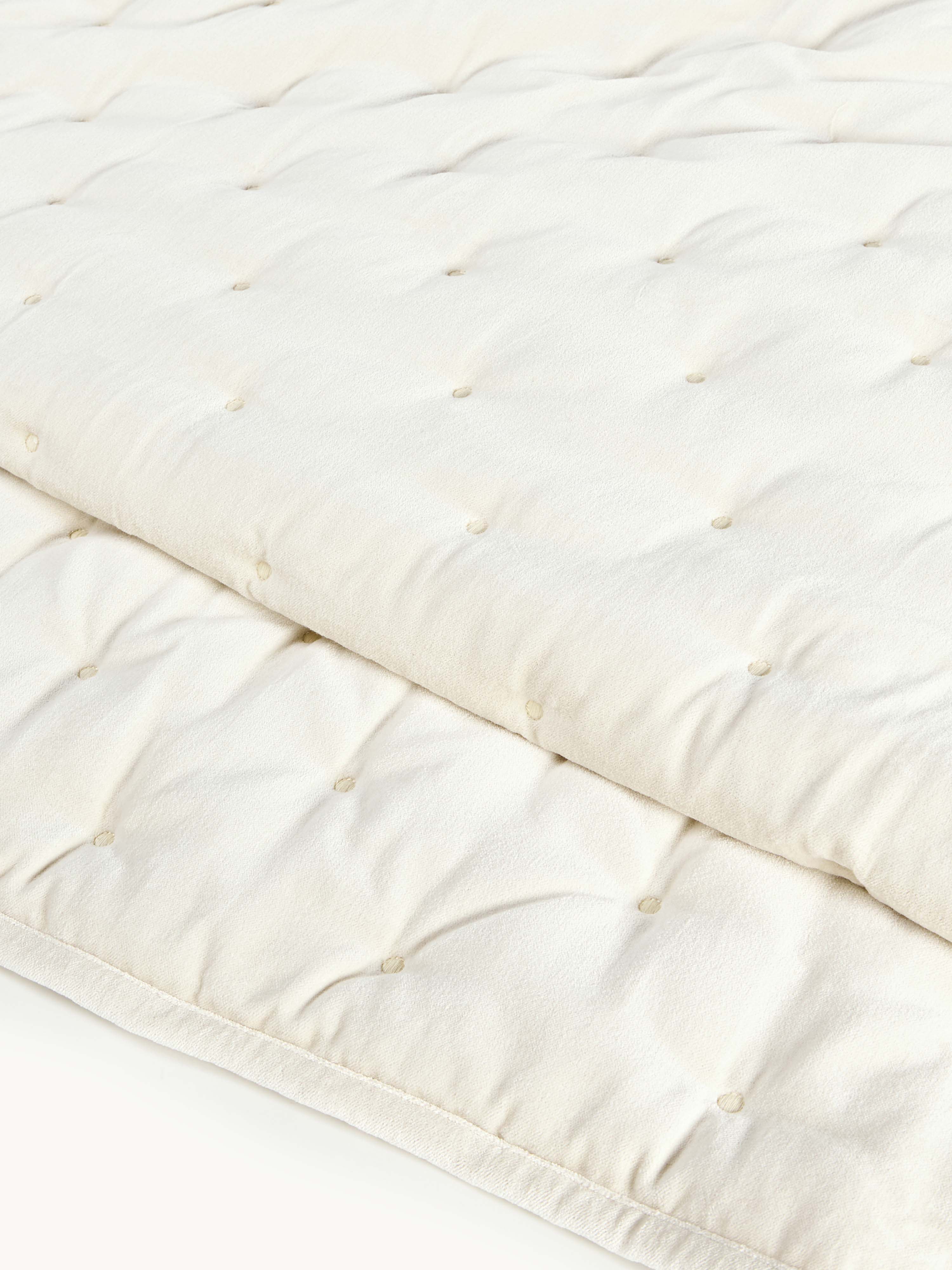 Cheryl Quilted Velvet Bedspread