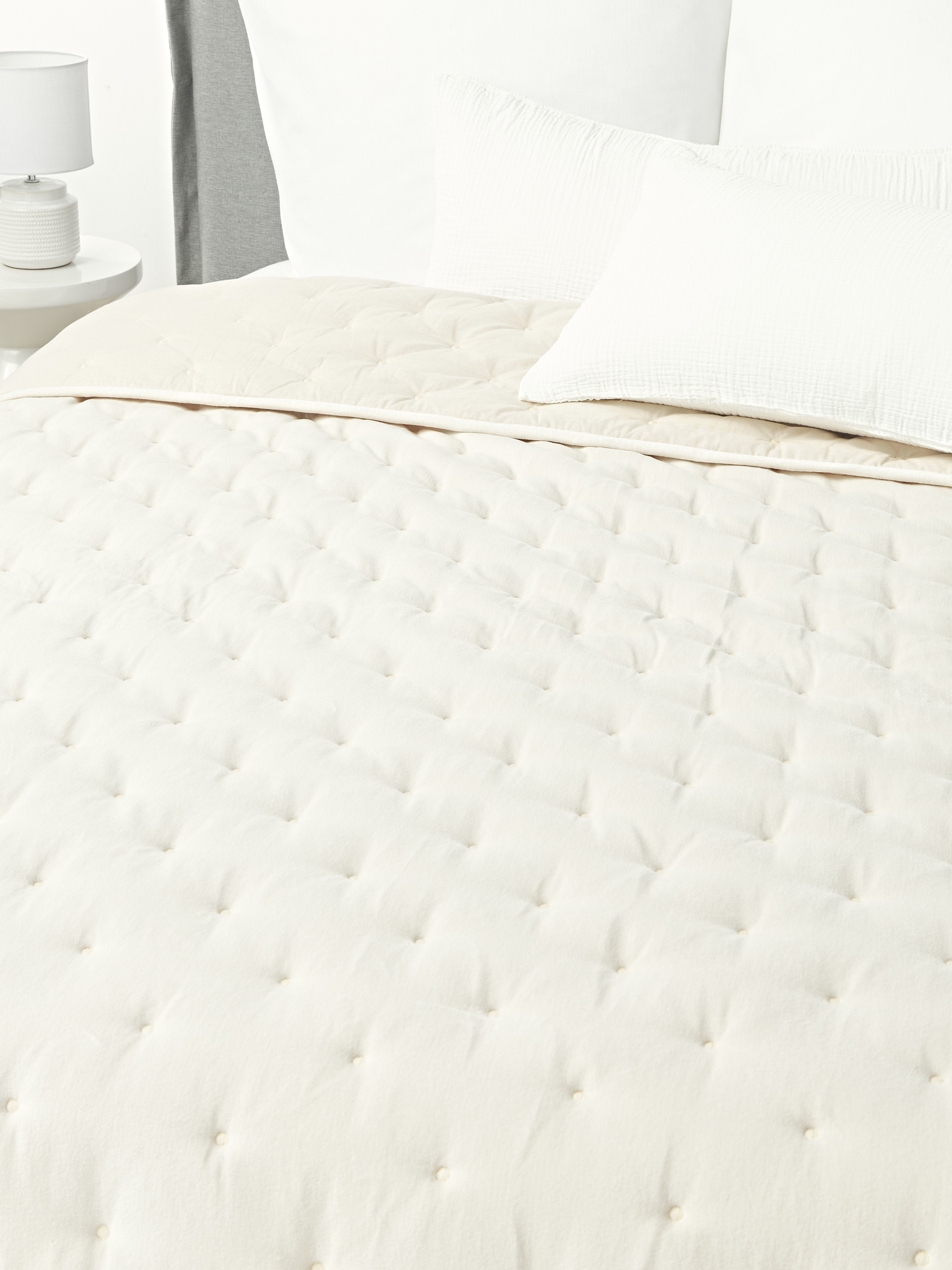 Cheryl Quilted Velvet Bedspread