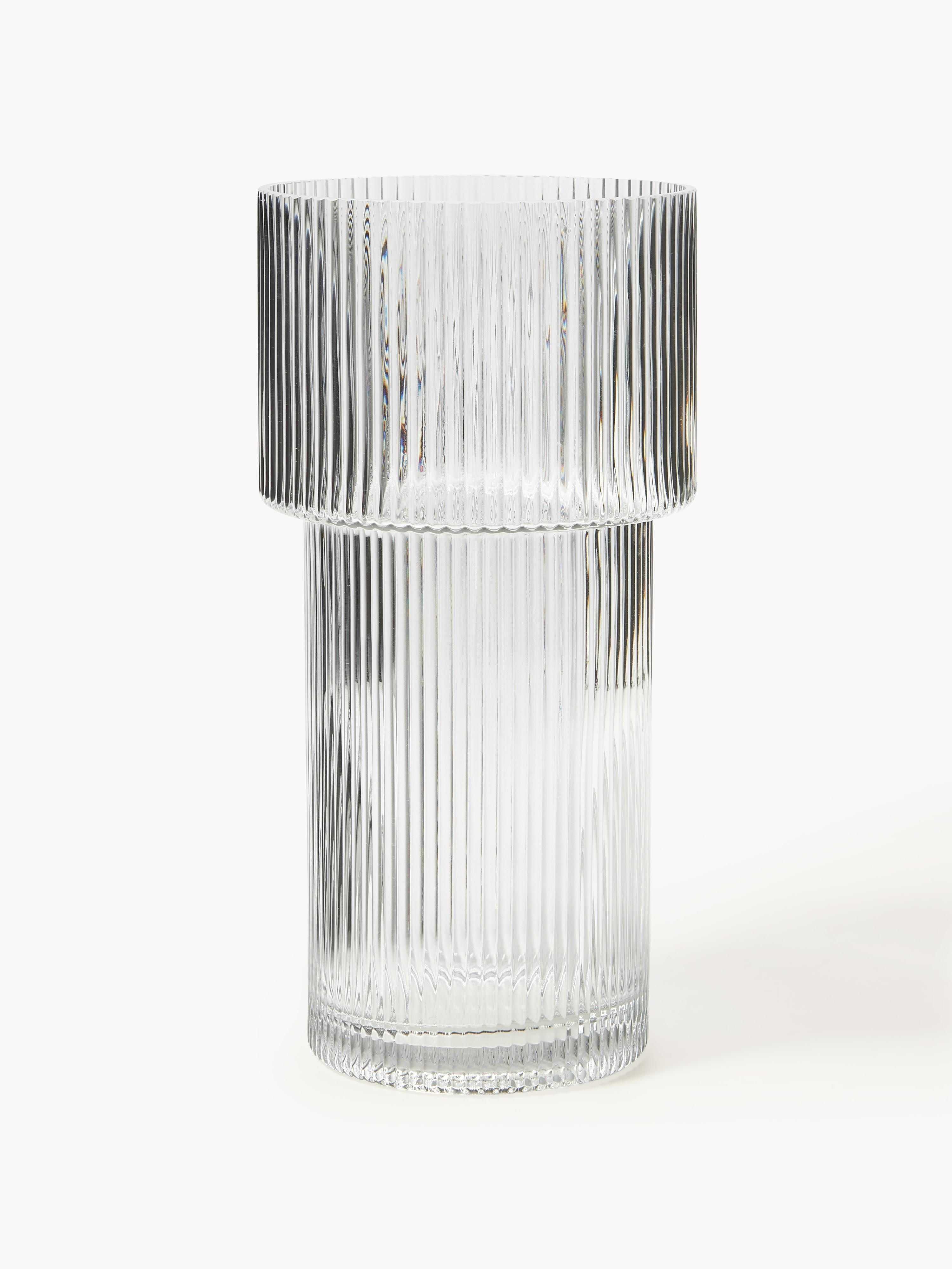 Gallery image 1 - Glass Vase Lija with Ribbed Surface