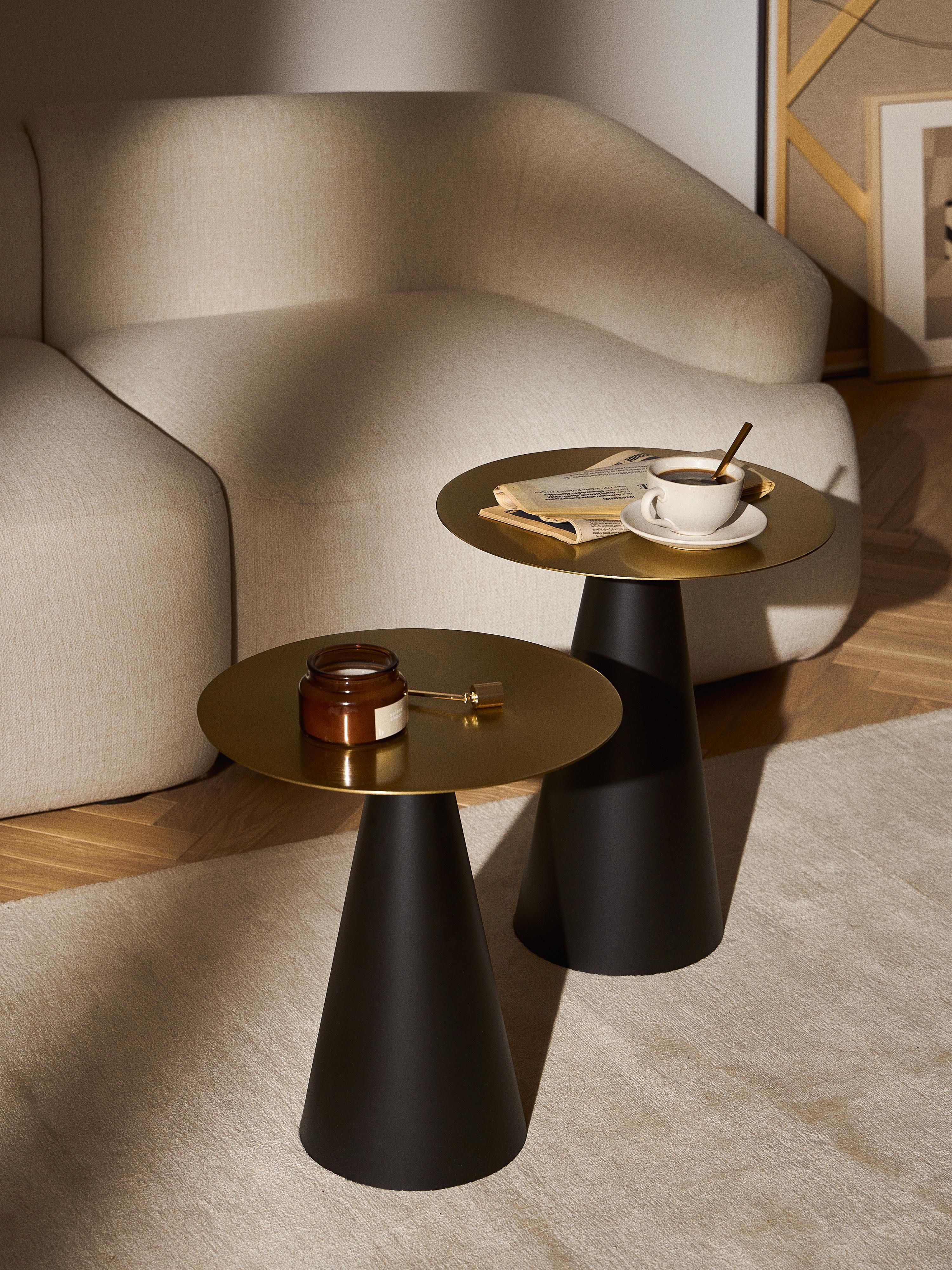 Zelda Metal Side Tables, Set of 2