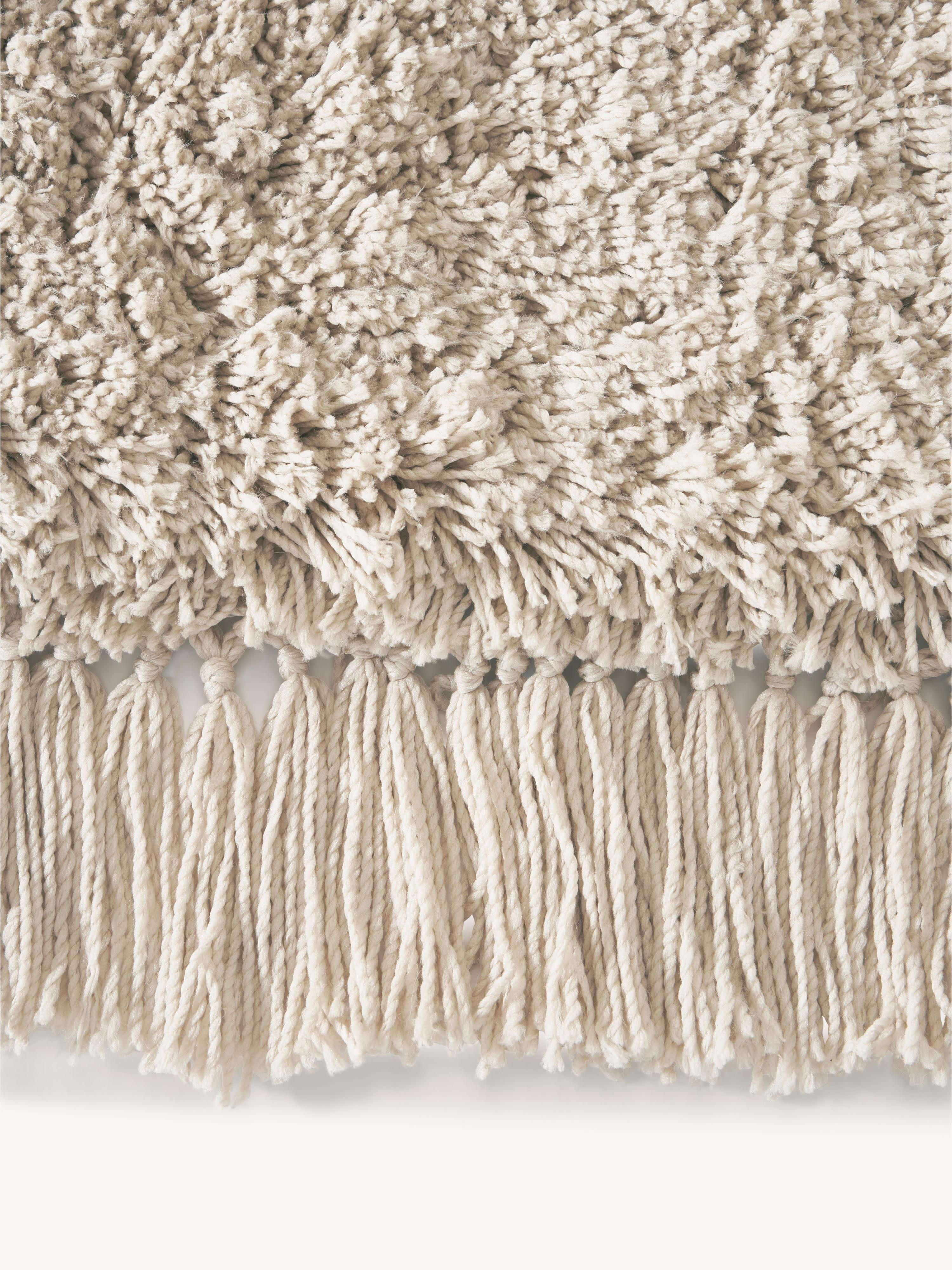 Dreamy Fluffy High-Pile Rug with Fringes
