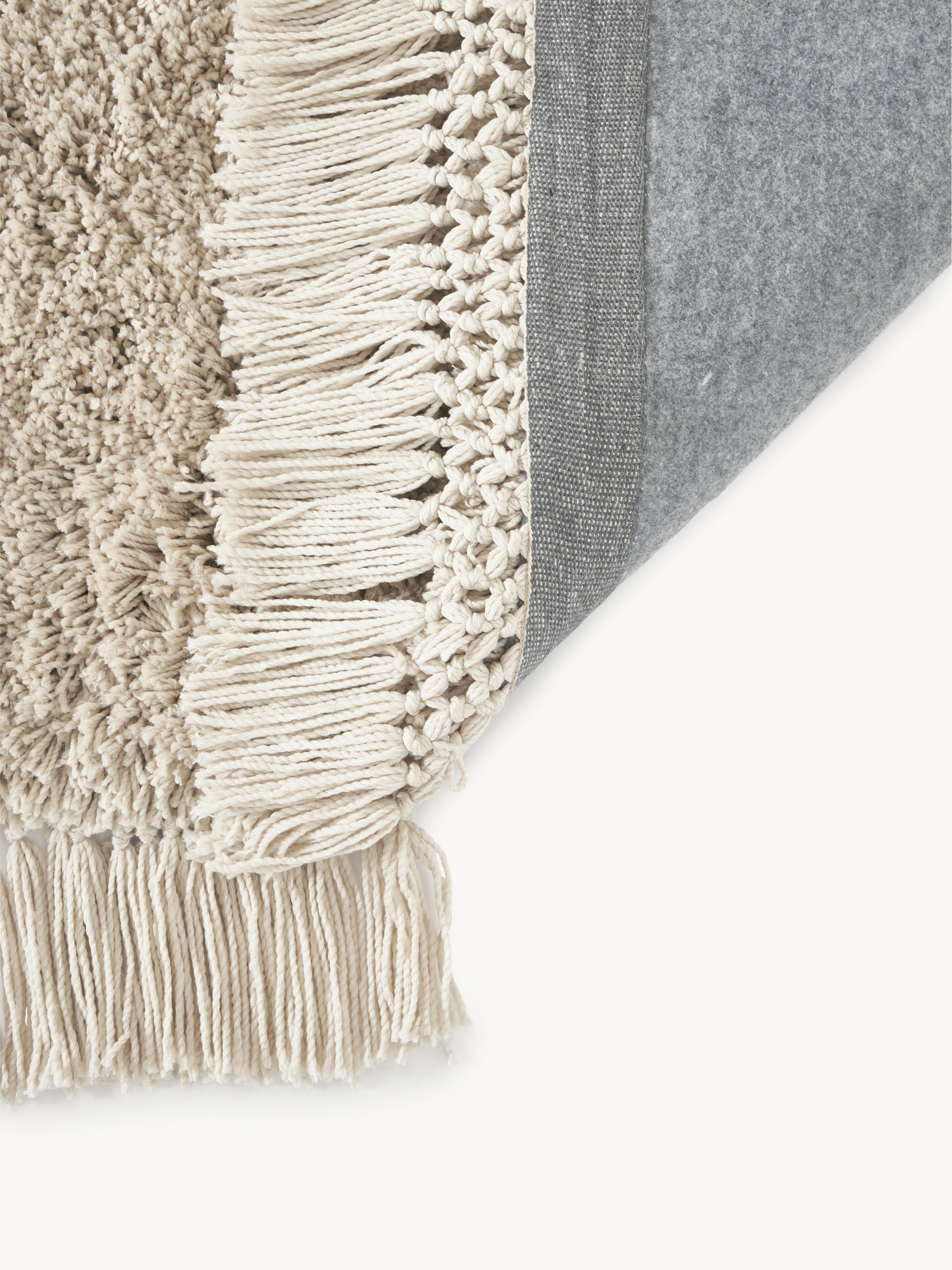Dreamy Fluffy High-Pile Rug with Fringes