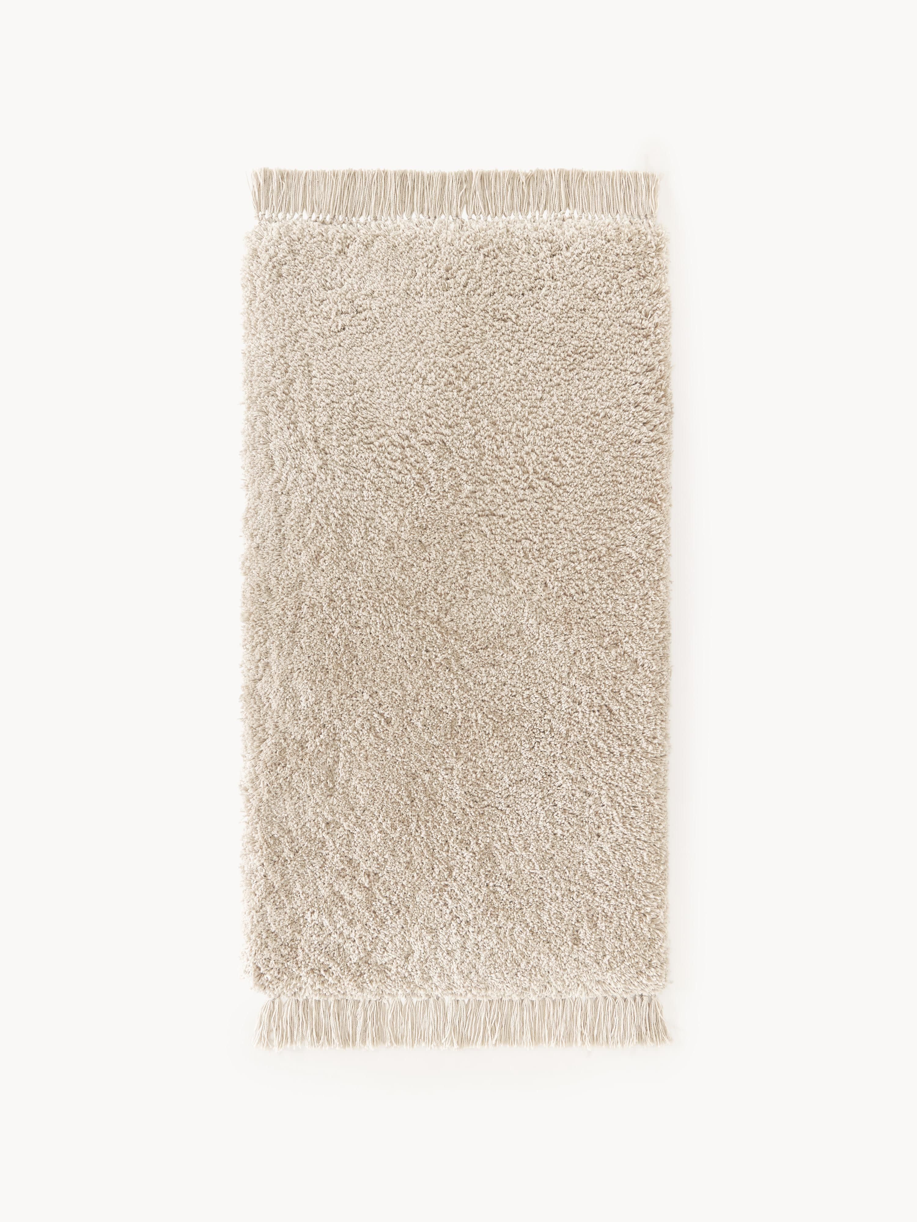Dreamy Fluffy High-Pile Rug with Fringes