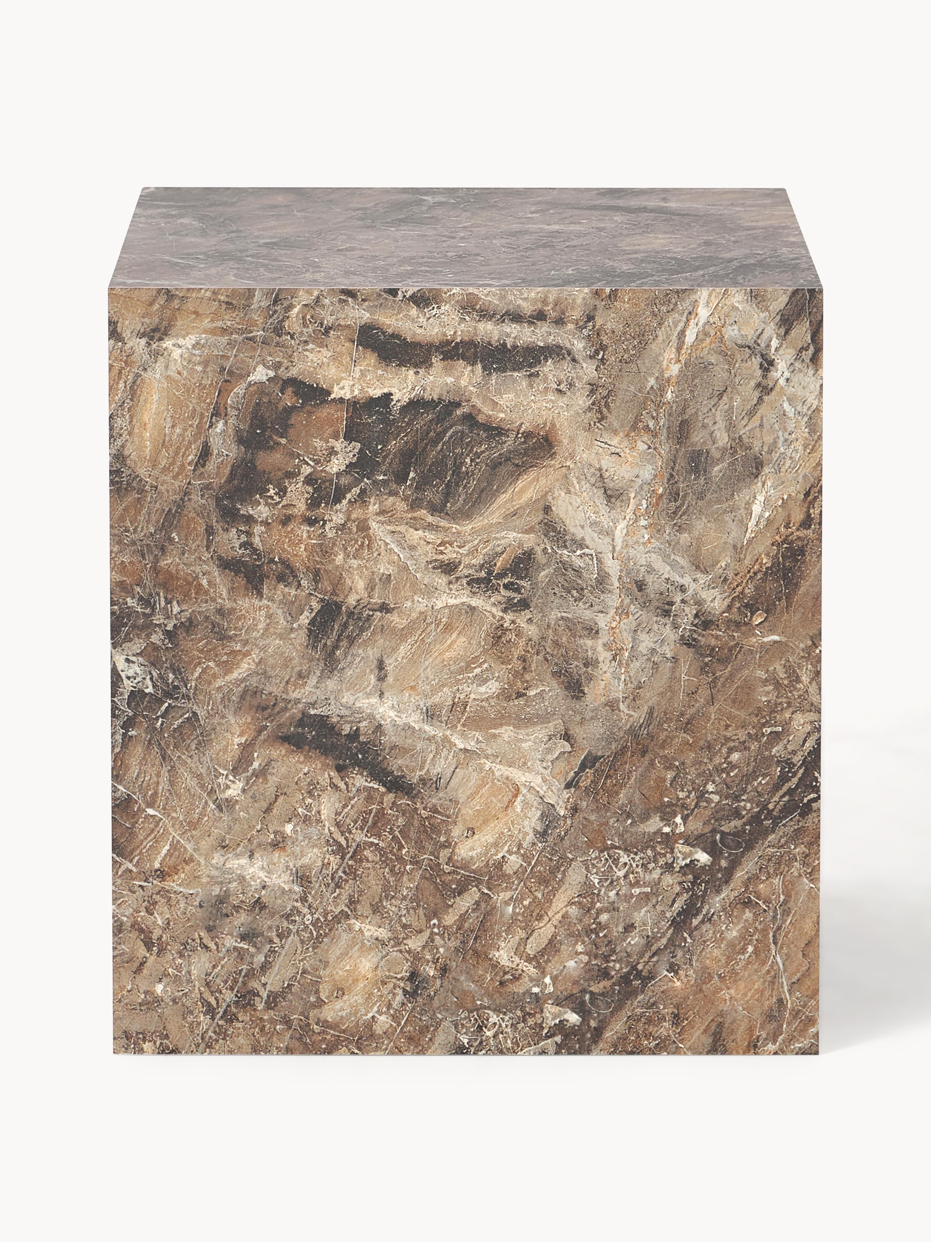 Lesley Marble Effect Side Table