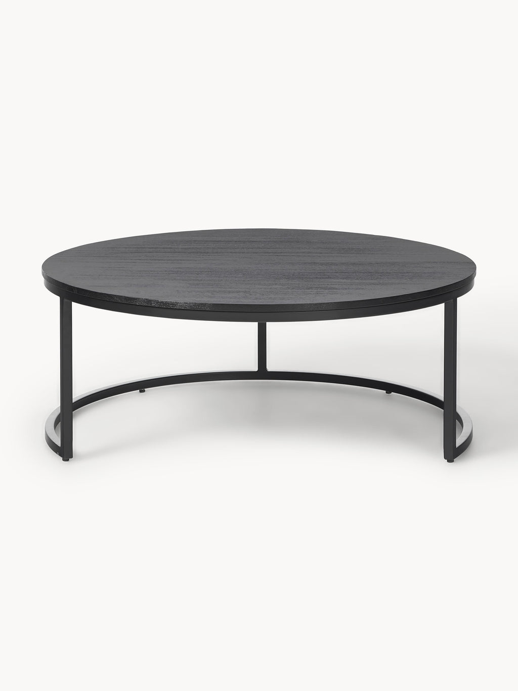 Andrew Round Mango Wood Coffee Tables, Set of 2