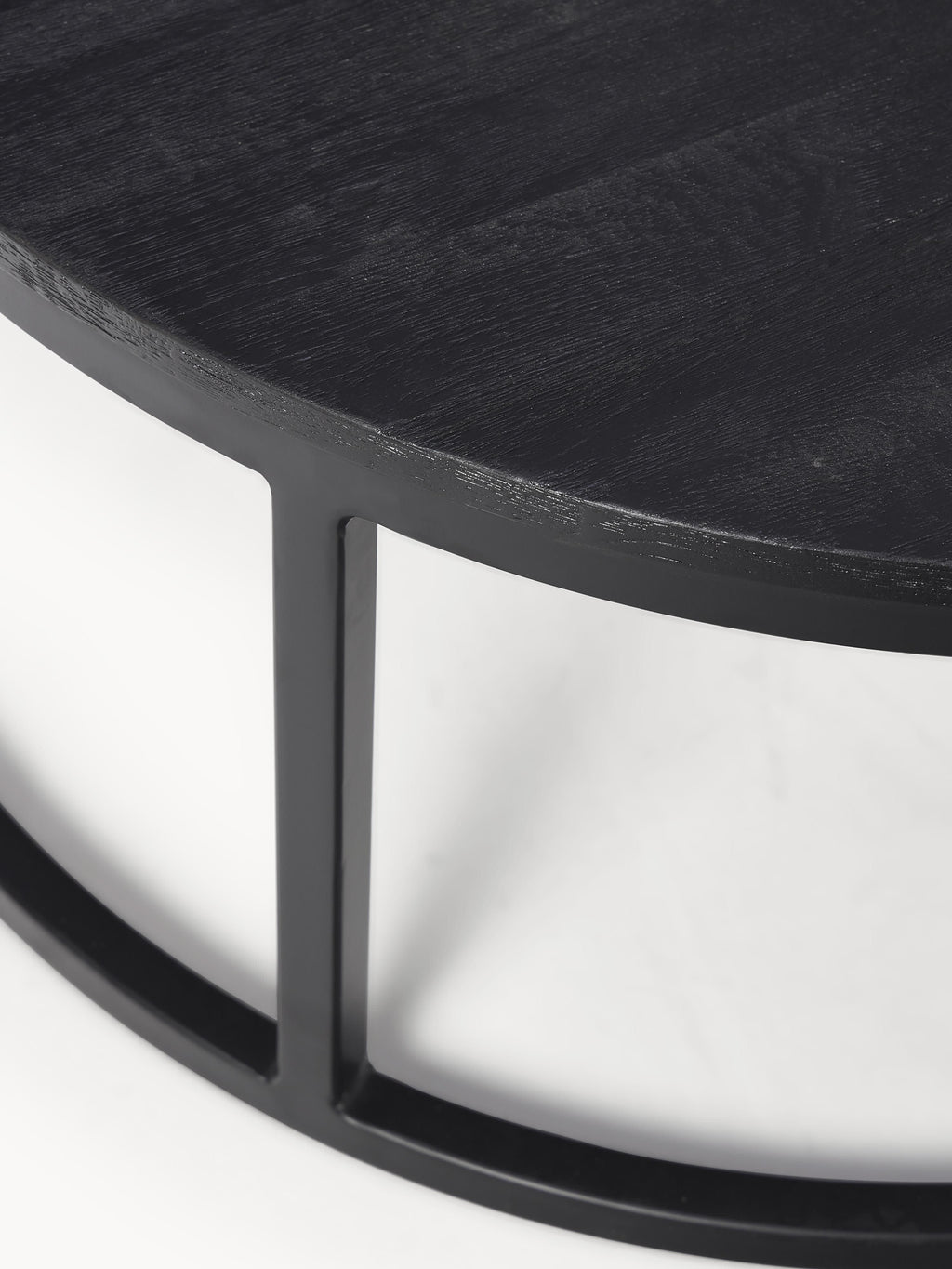 Andrew Round Mango Wood Coffee Tables, Set of 2