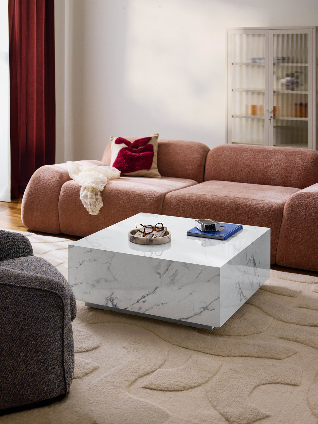 Lesley Marble Effect Coffee Table