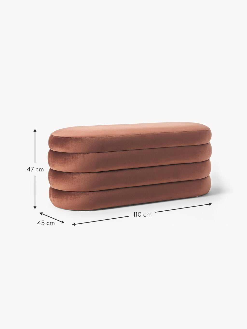 Alto Velvet Upholstered Bench