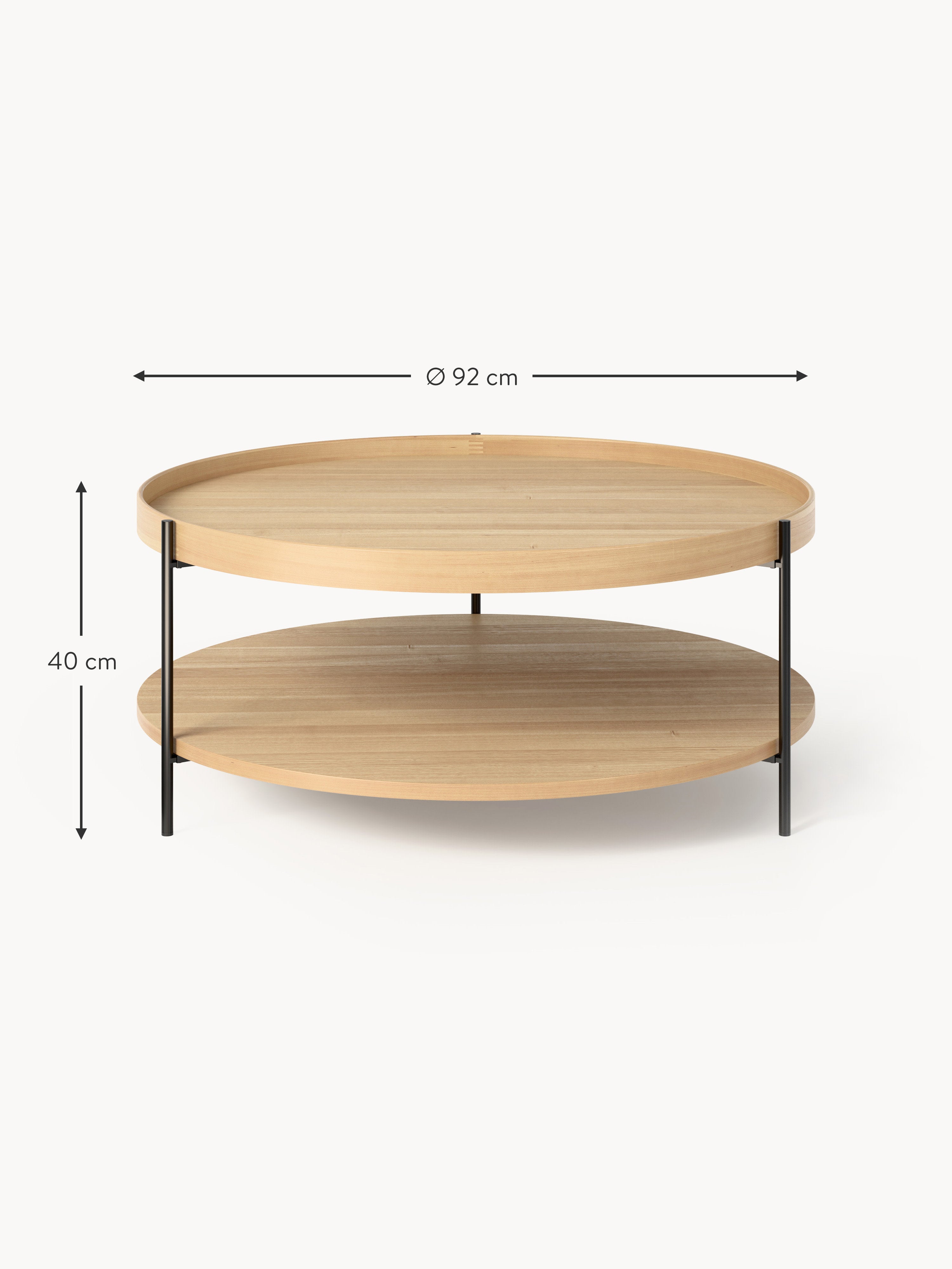 Renee Round Wooden Coffee Table