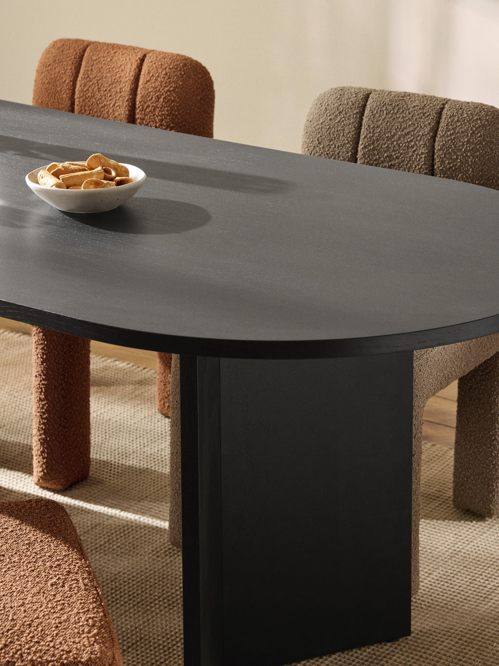 Toni Oval Wooden Dining Table, in various sizes