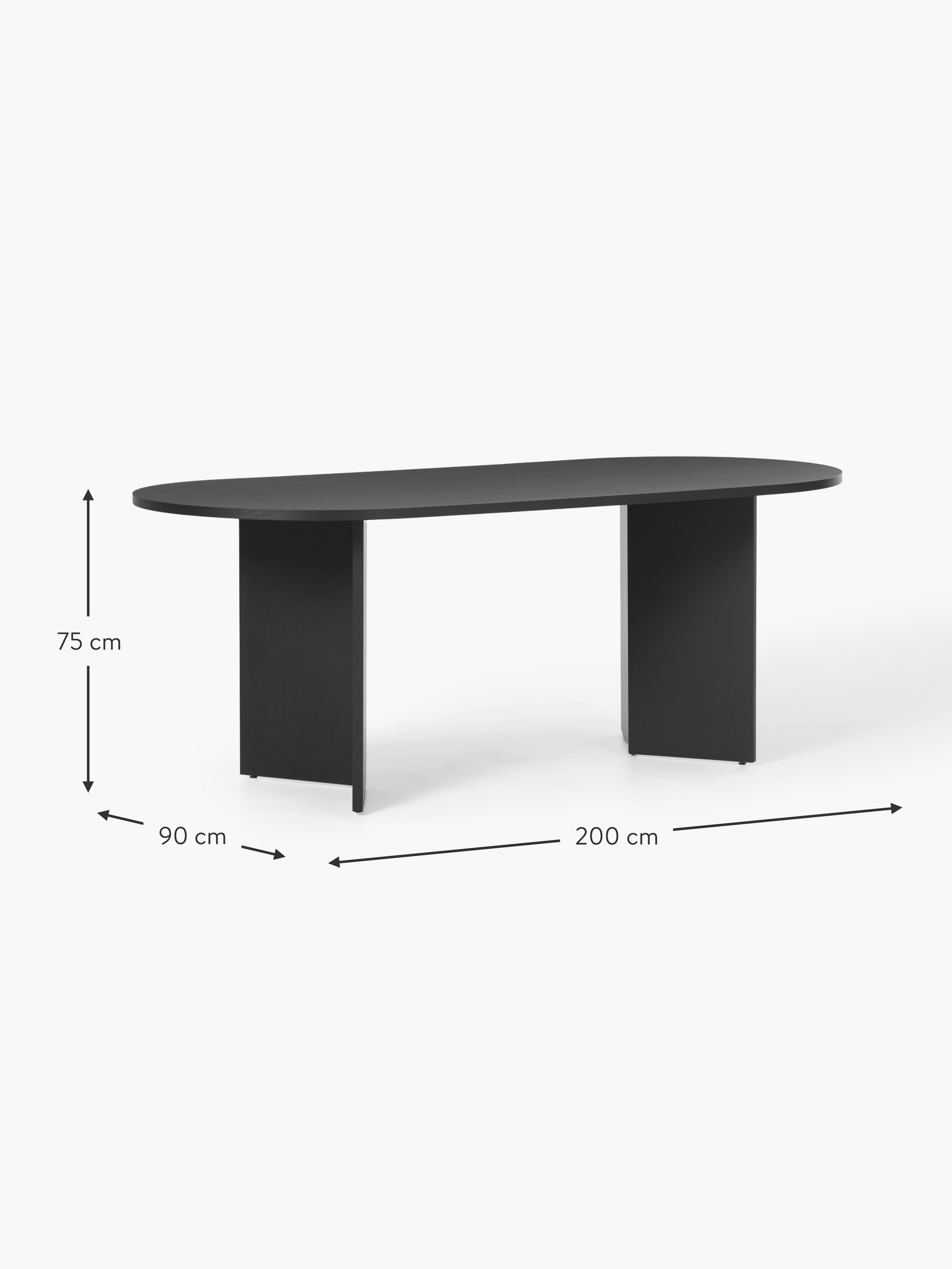 Toni Oval Wooden Dining Table, in various sizes