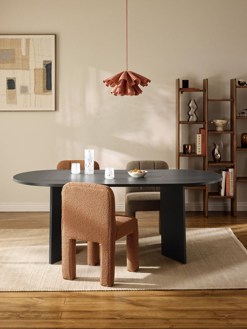 Toni Oval Wooden Dining Table, in various sizes