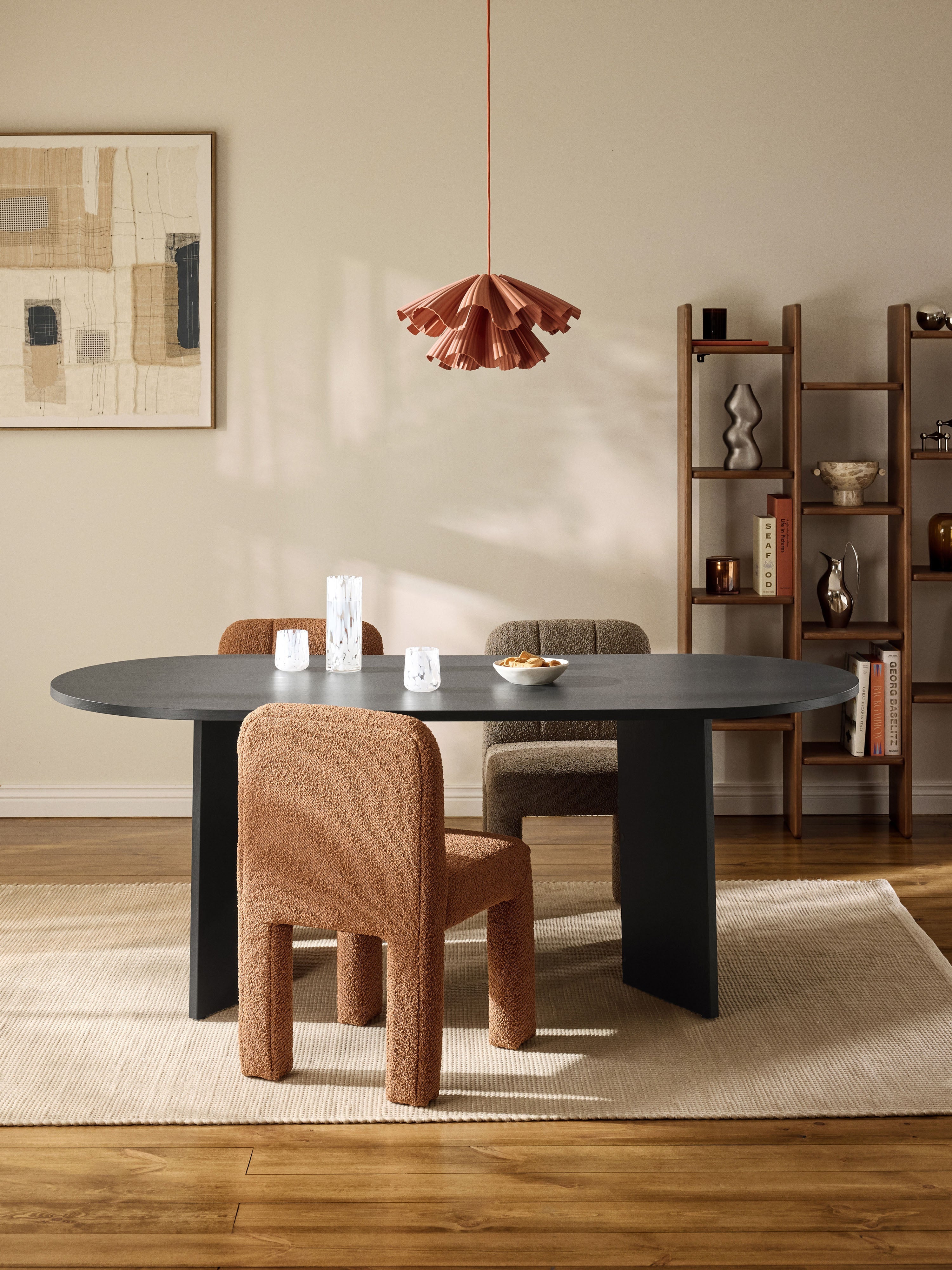 Toni Oval Wooden Dining Table, in various sizes