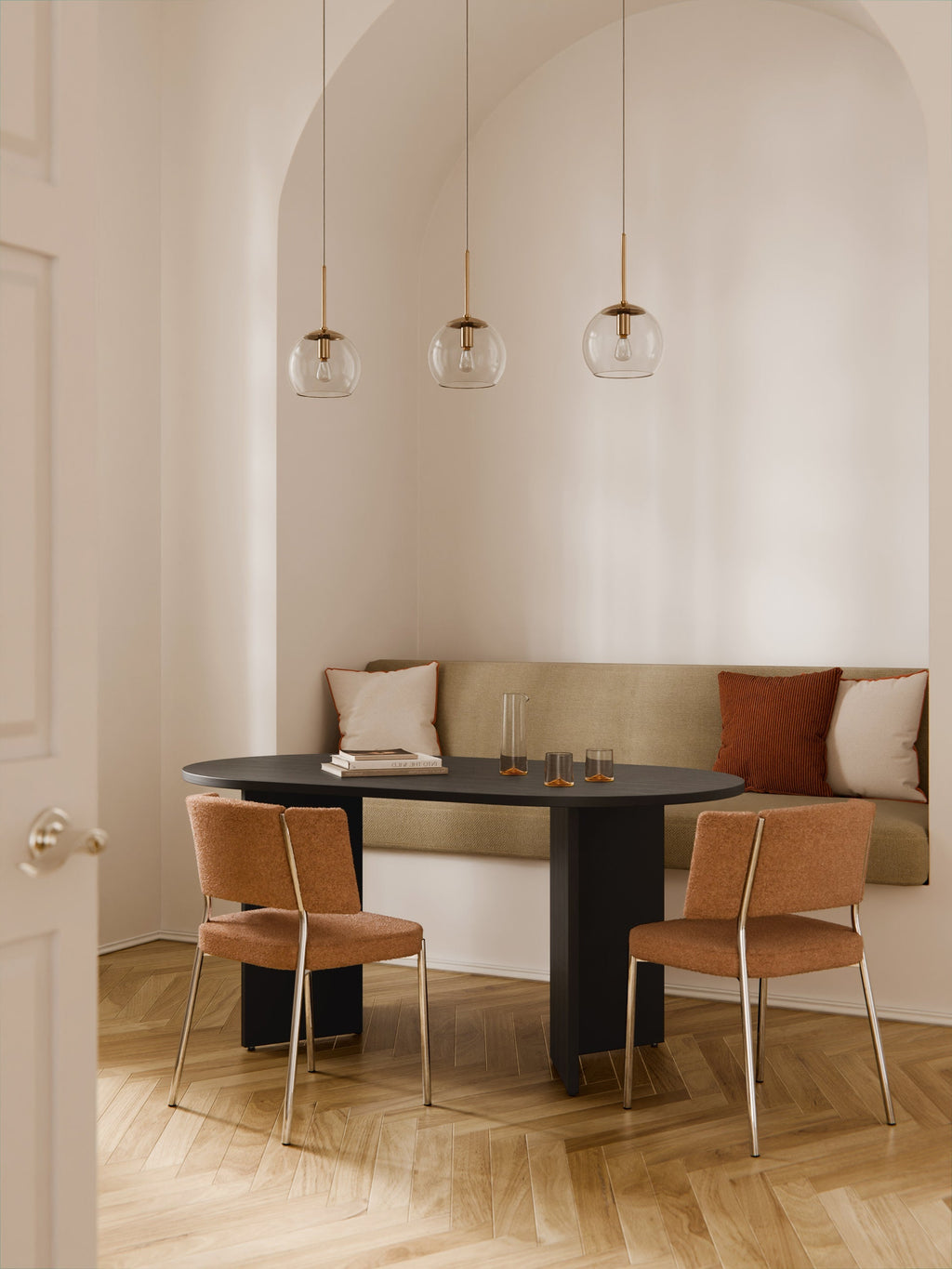 Toni Oval Wooden Dining Table, in various sizes